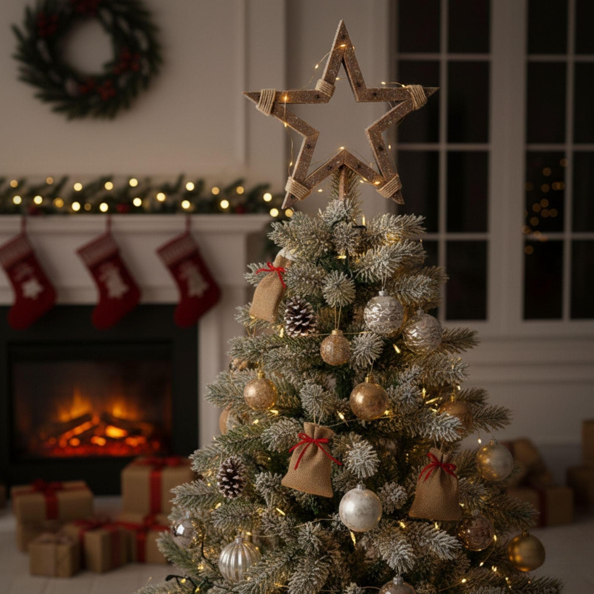 Rustic Christmas Star Plan: DIY Wooden Holiday Decor | Wooden Stars For Christmas Tree (PDF Download) 5