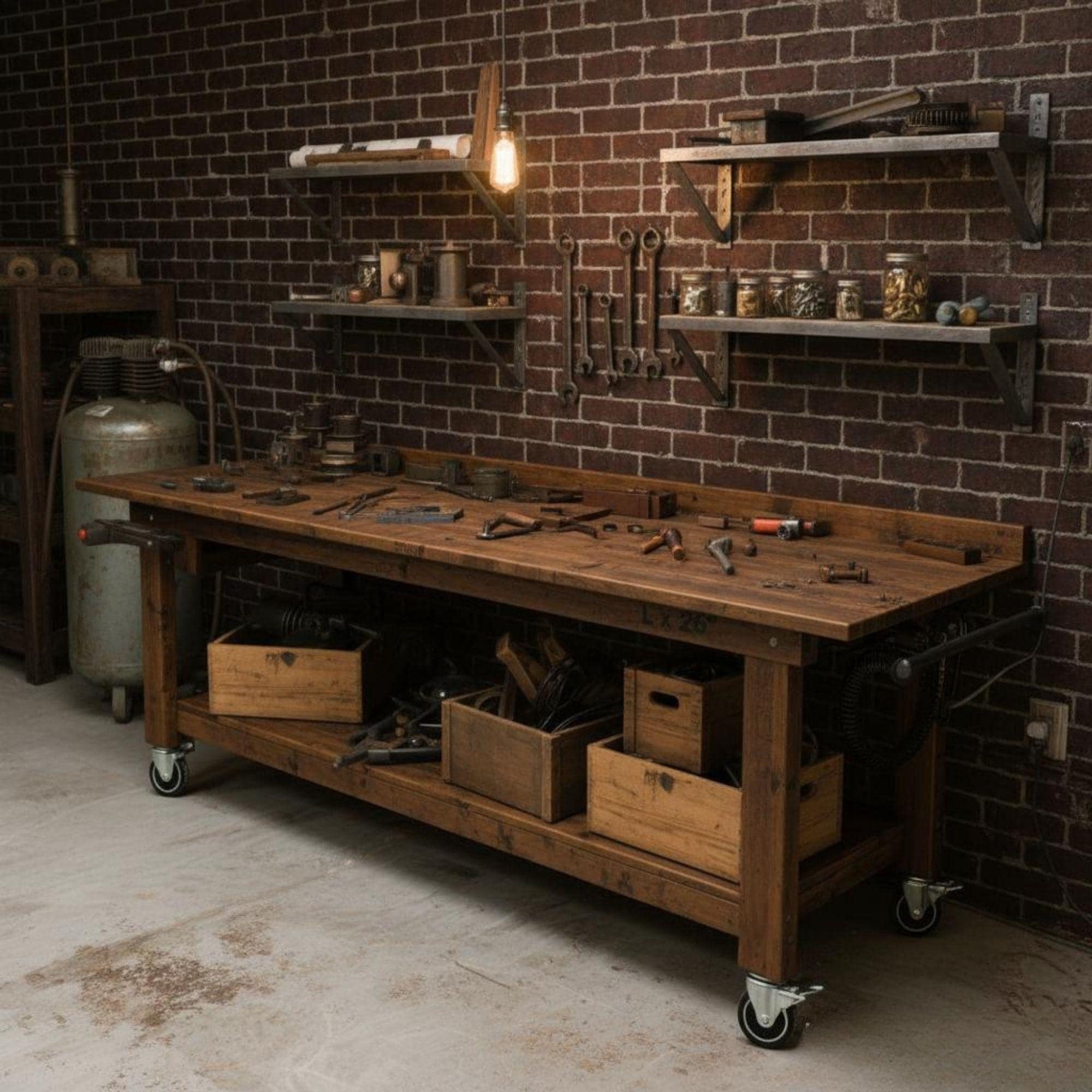 DIY Extra-Long Mobile Workbench Plans | Garage Workstation (Digital Download) 2