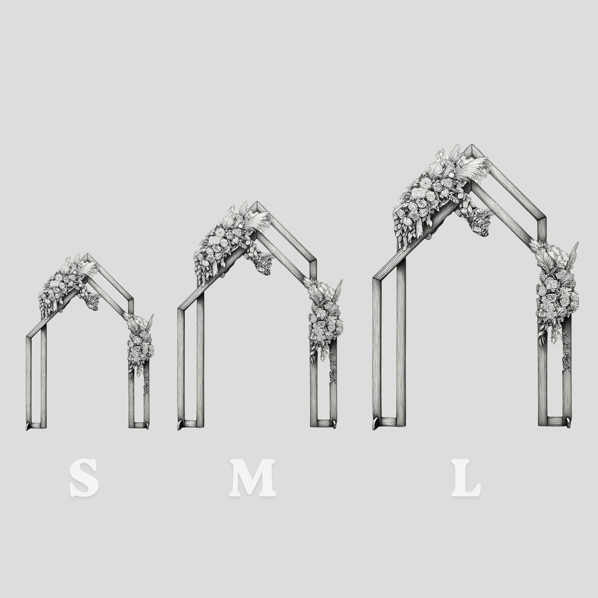 Double Wedding Arch Plans | Rustic Wooden Arbor DIY (PDF Download) 6