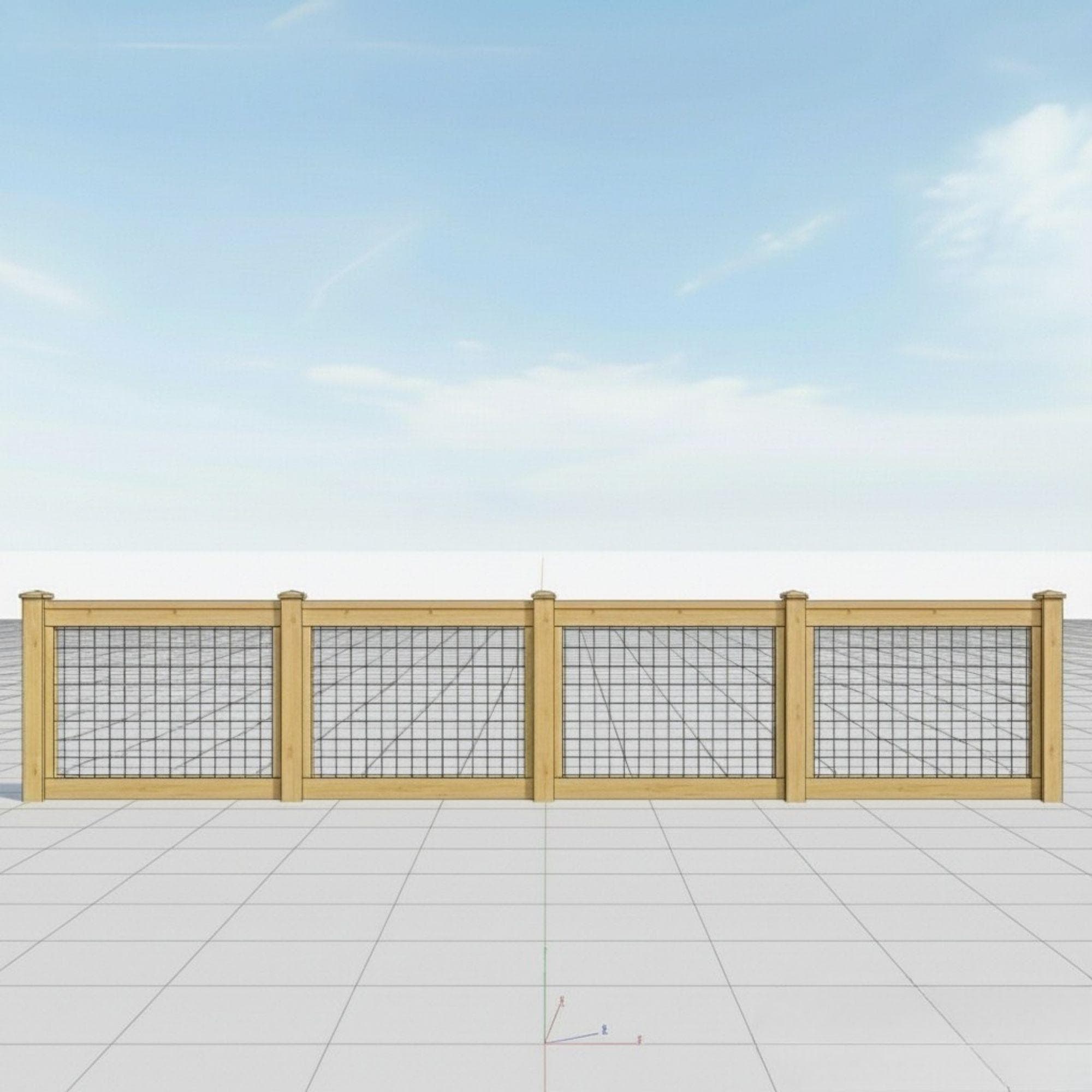 DIY Modern Wood & Metal Garden Fence Plan (PDF Download) 5