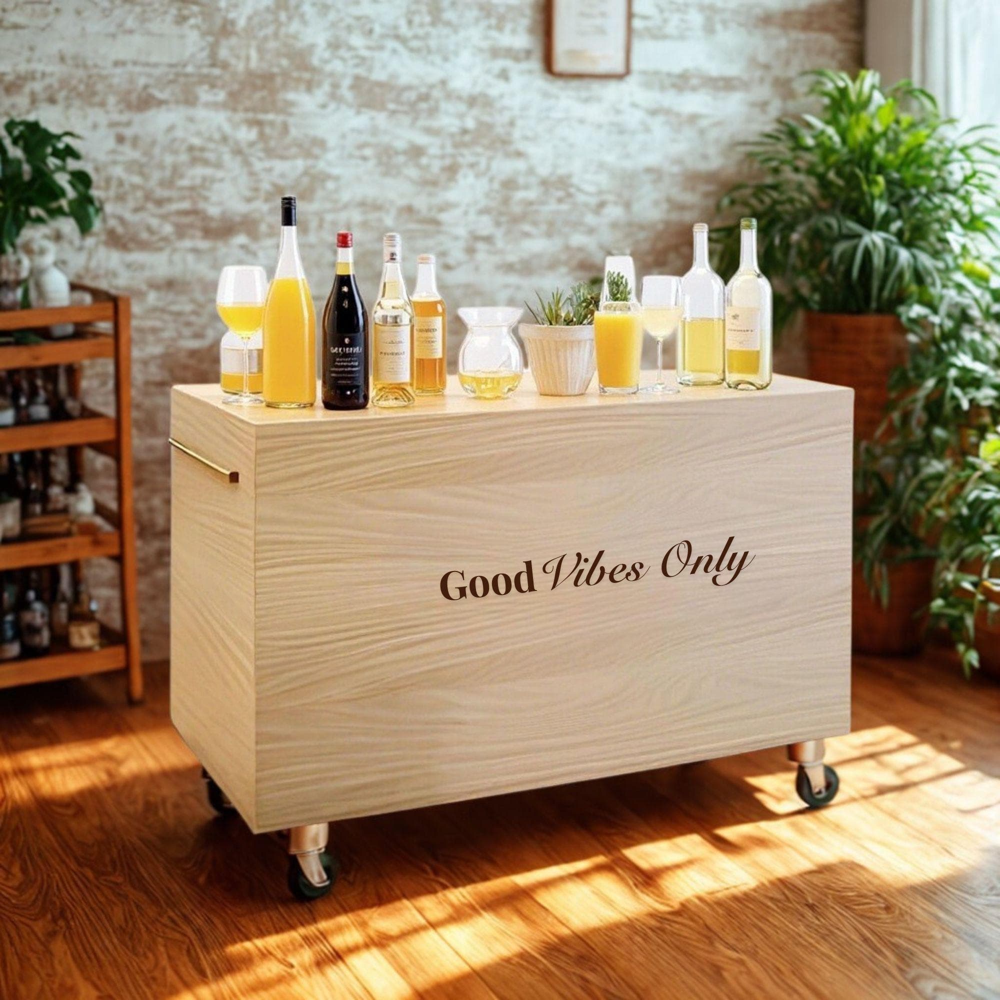 DIY Wedding Cart Plan | Mobile Bar, Coffee, Beverage Cart (PDF Pattern) 1