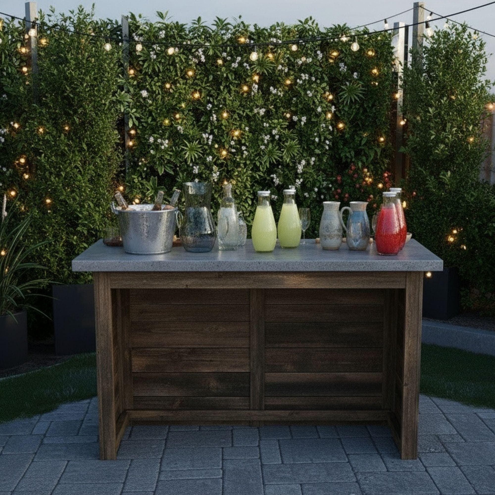 Portable Wooden Bar Plan: Collapsible DIY Event Bar Design 3