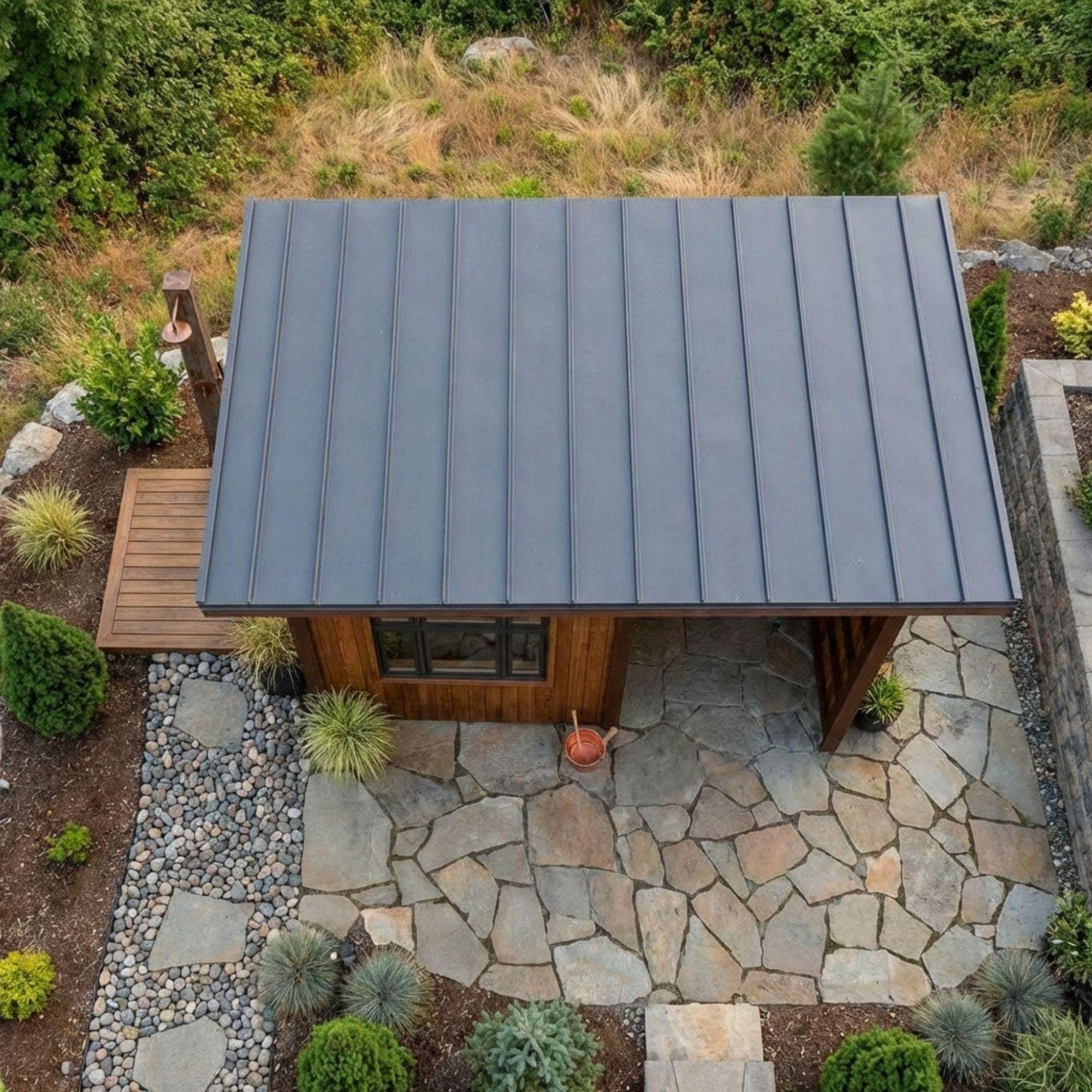 DIY Outdoor Sauna Plans | Modern Sauna Blueprints PDF | Sauna With Window | Sauna With Shower Plans | Backyard Sauna Building Design 4