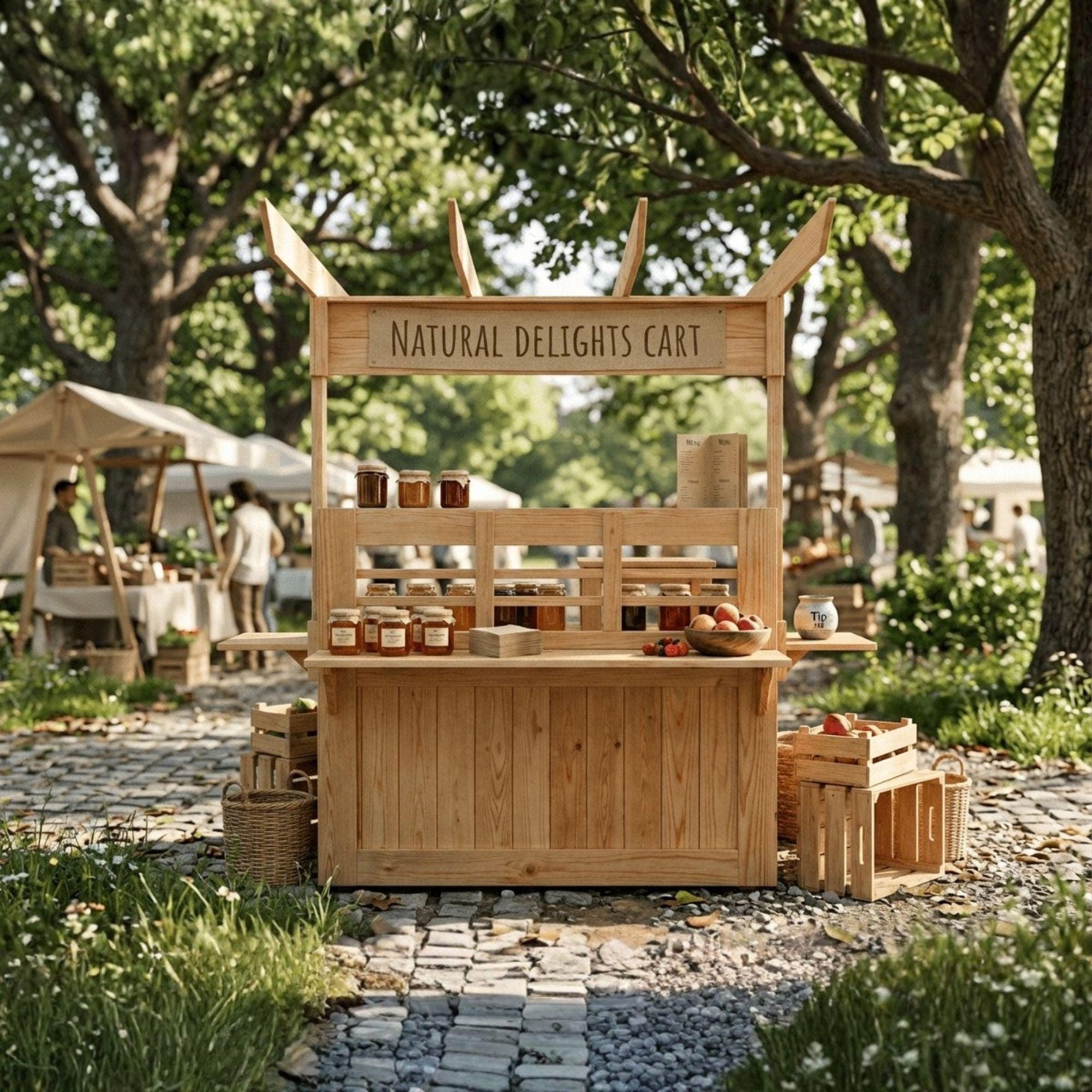 DIY Collapsible Food Cart Plan | Foldable Mobile Coffee Cart Plan | Charcuterie Cart Plan | Vendor Snack Stand Plan | Pancake & Dessert Cart 6