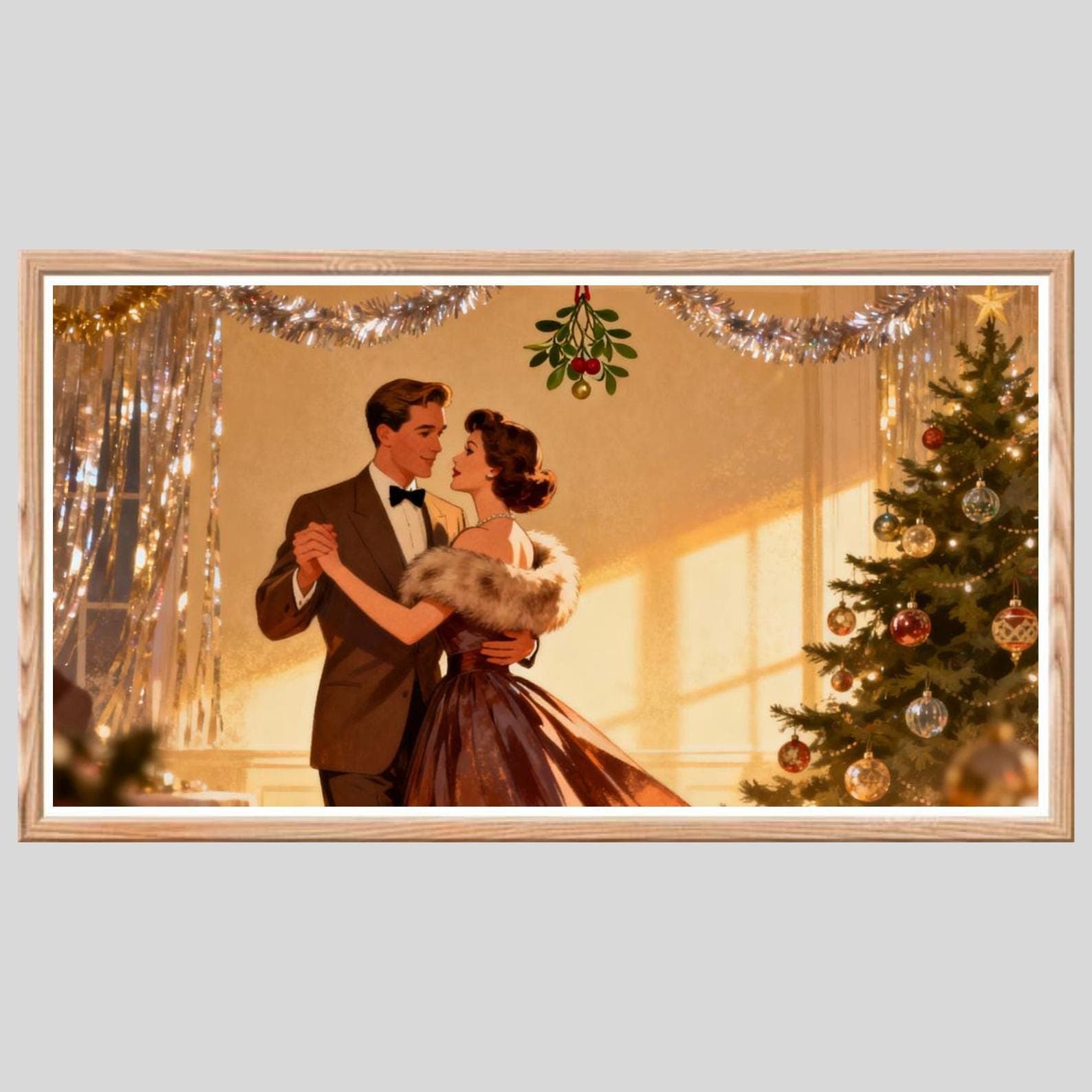 Vintage Christmas Frame TV Art: 100+ Holiday Pictures (Digital Download) 7