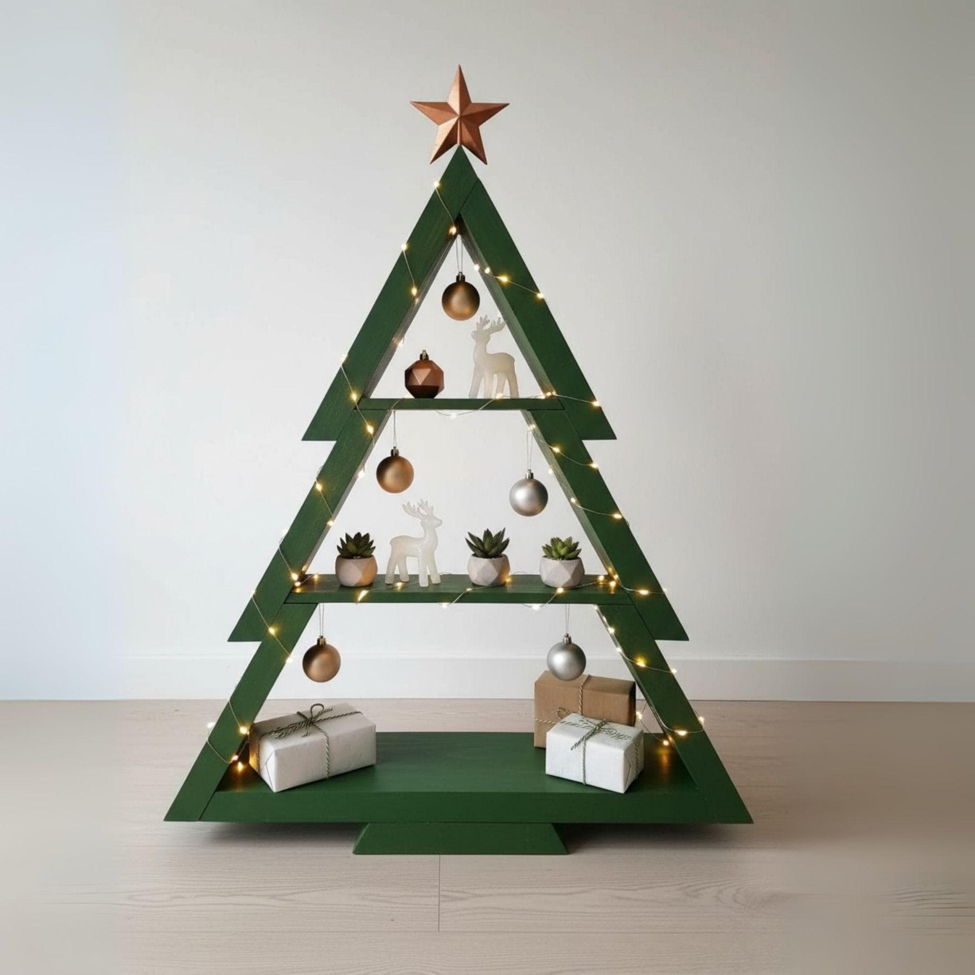 Wooden Christmas Tree Shelf Plans: Easy DIY Build (PDF Pattern) 3