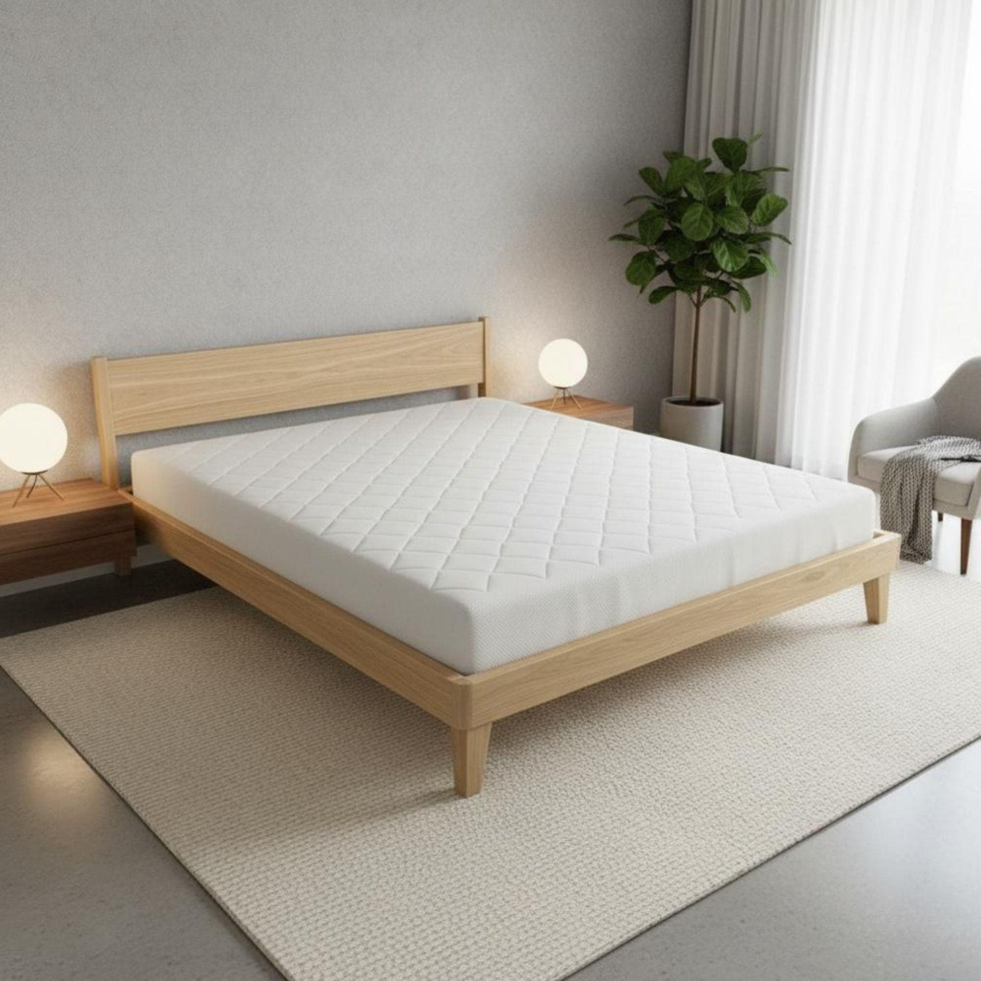 DIY Floating Bed Frame Plans | Rustic Wood, King Size (PDF Furniture) 3