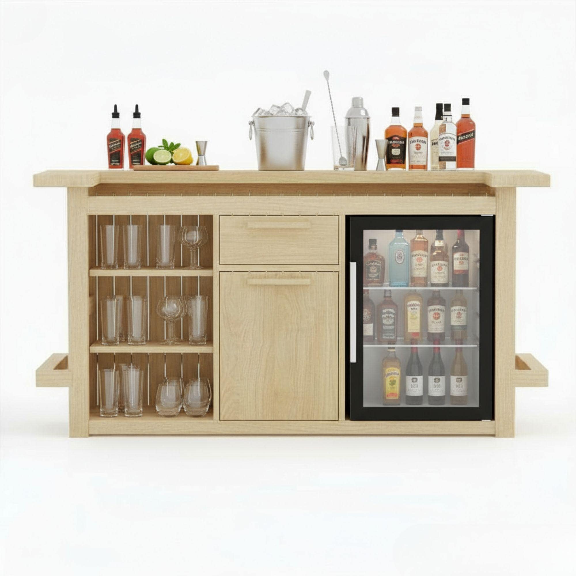 DIY Outdoor Bar Plan: Folding Wooden Patio Bar Blueprint (PDF Digital Download) 1