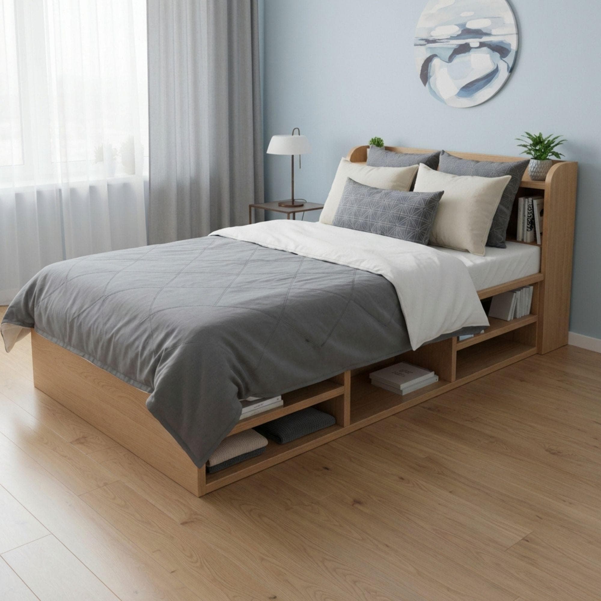 Single Bed Storage Plans | Minimalist Platform Woodworking (Digital Download) 5