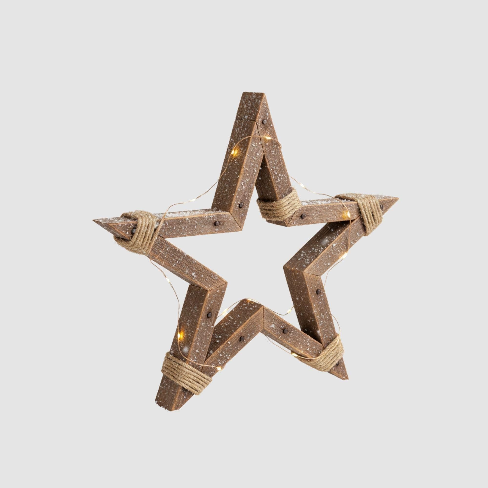 Rustic Christmas Star Plan: DIY Wooden Holiday Decor | Wooden Stars For Christmas Tree (PDF Download)