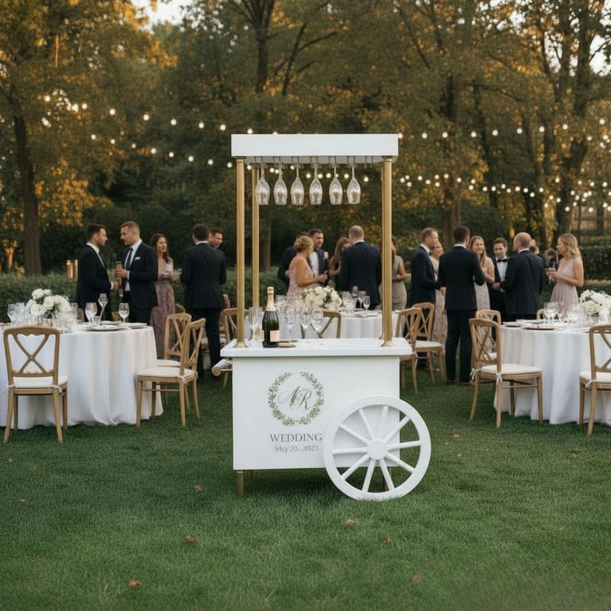 Champagne Cart Blueprint | DIY Mobile Bar, Wedding Event Cart (Custom Build) 4