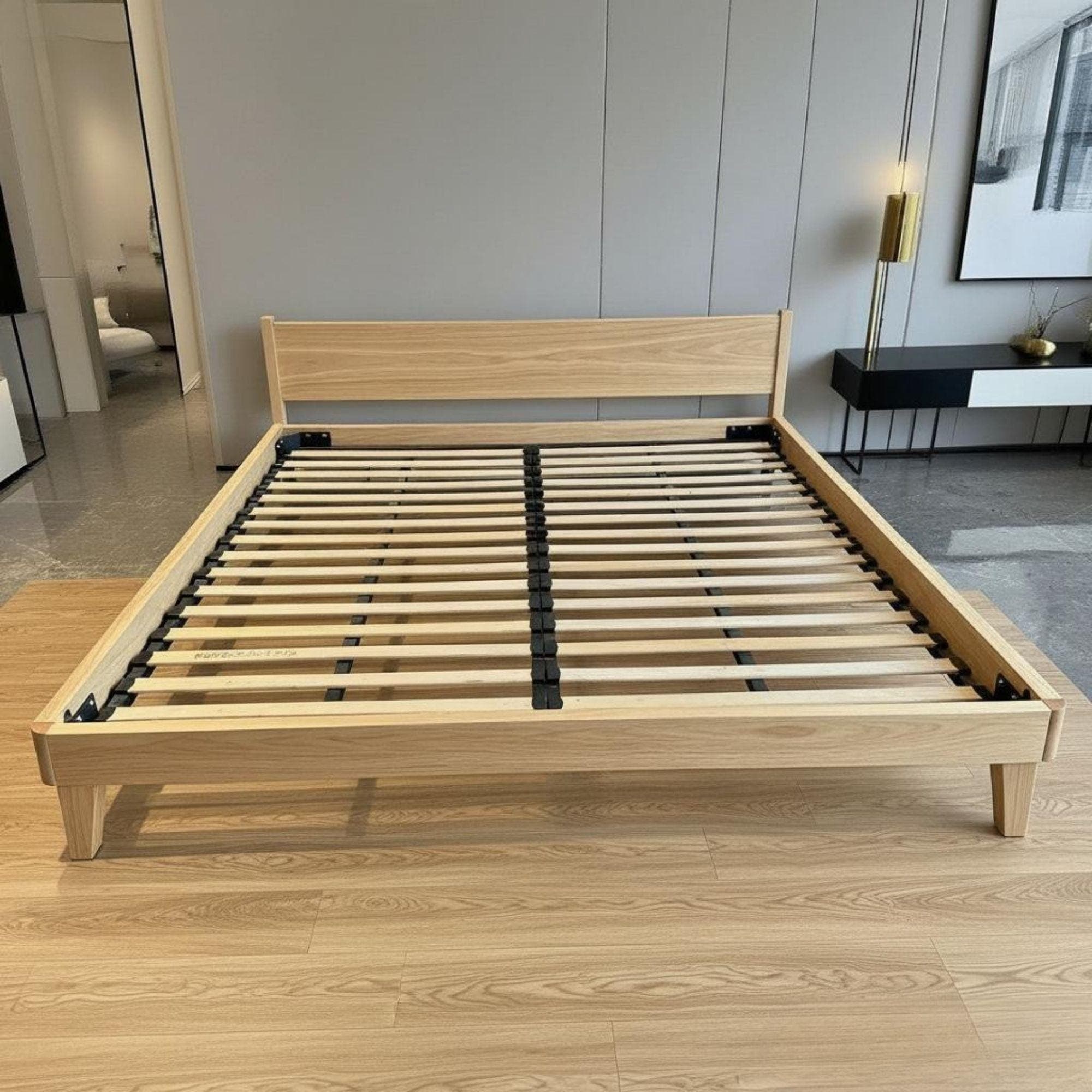 DIY Floating Bed Frame Plans | Rustic Wood, King Size (PDF Furniture) 2