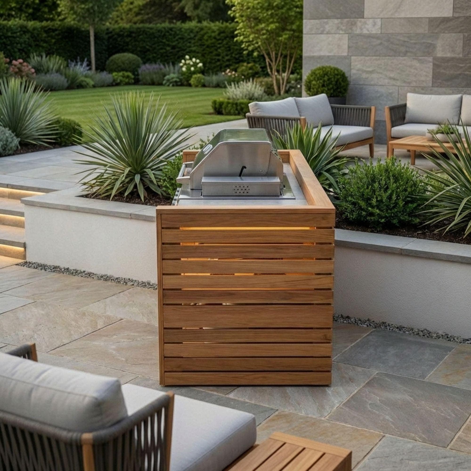 DIY Outdoor Grill Station Plans | BBQ Kitchen Cart Blueprint | Wooden Grill Table Build Guide 6