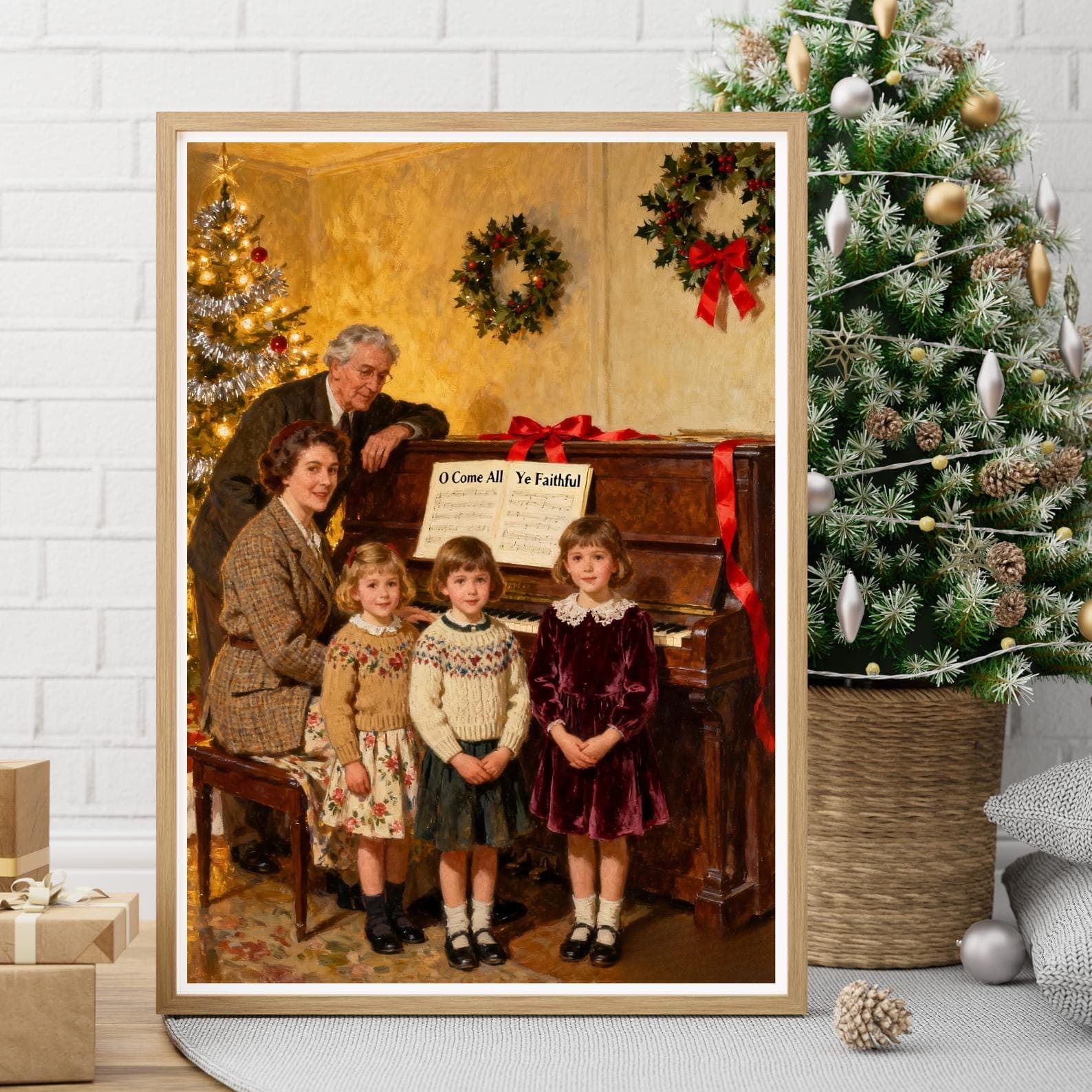 Vintage Christmas Prints Bundle | 100+ Holiday Digital Art (Download) 2