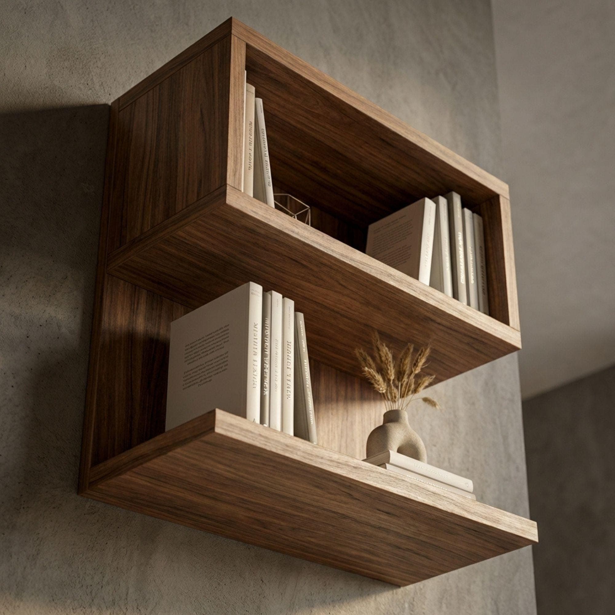 Modern S-Shaped Floating Shelf Plans, Woodworking Blueprints (Digital Download) 3