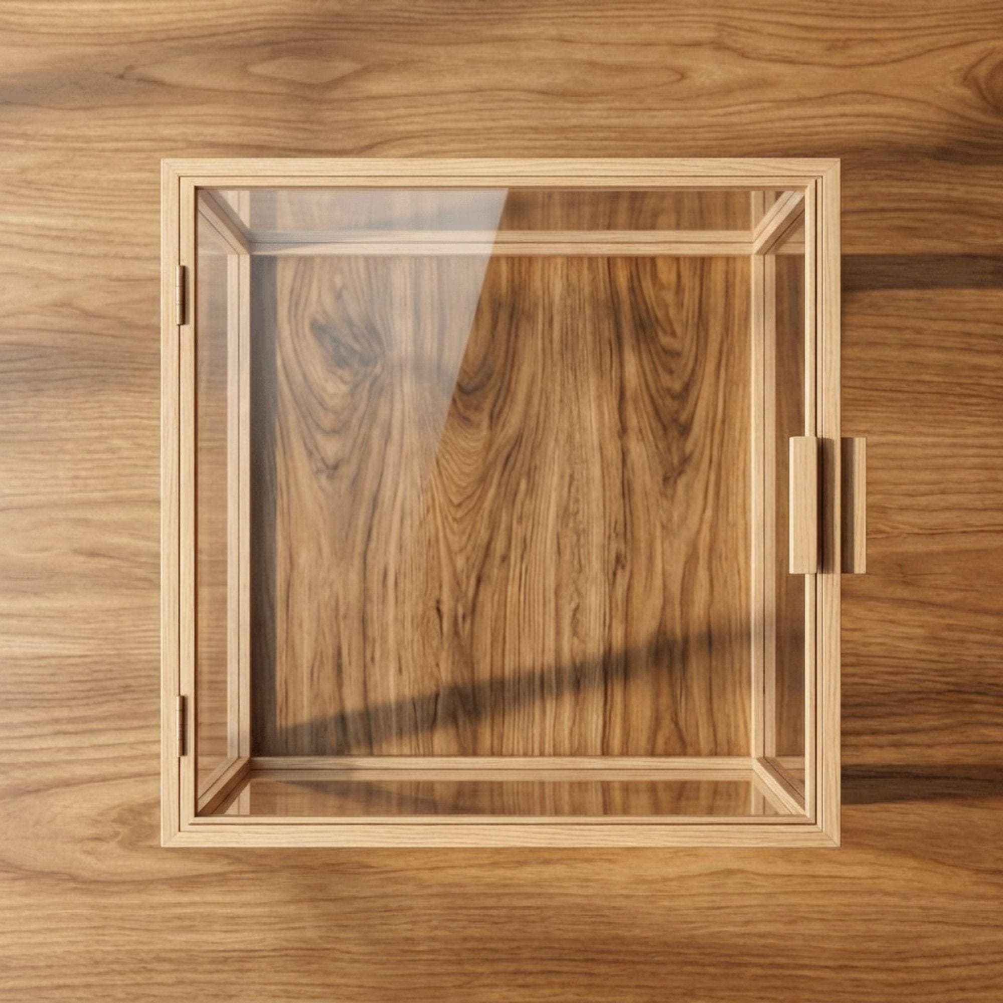 DIY Acrylic Cube Box Plans: Wooden Frame Display Case Blueprint | Clear Collectible Box PDF 3