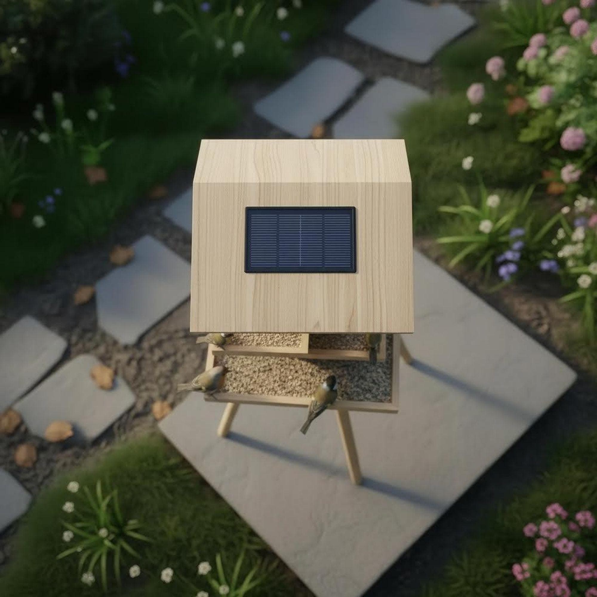 DIY Modern Bird Feeder Station Plans | Standing Tower Feeder Blueprint | Multi-Level Bird Hotel Architecture | Woodworking Project 2