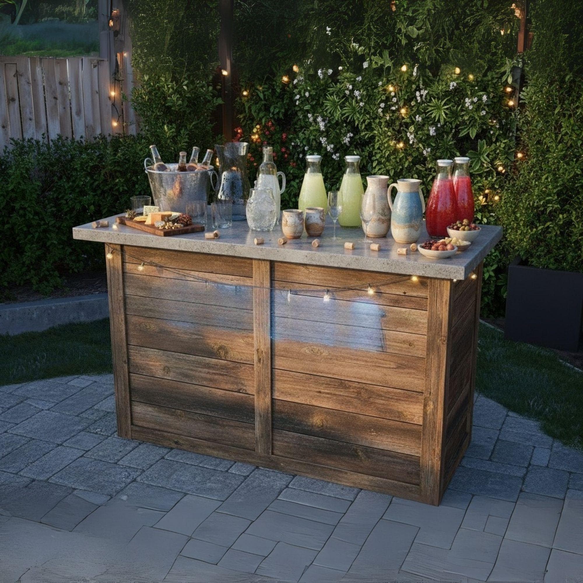 Portable Wooden Bar Plan: Collapsible DIY Event Bar Design 1