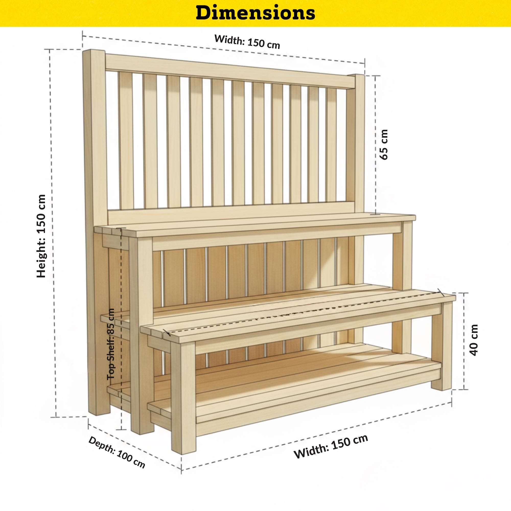 DIY Tiered Flower Display Stand Plans: Large Wood Planter (PDF Pattern) 5