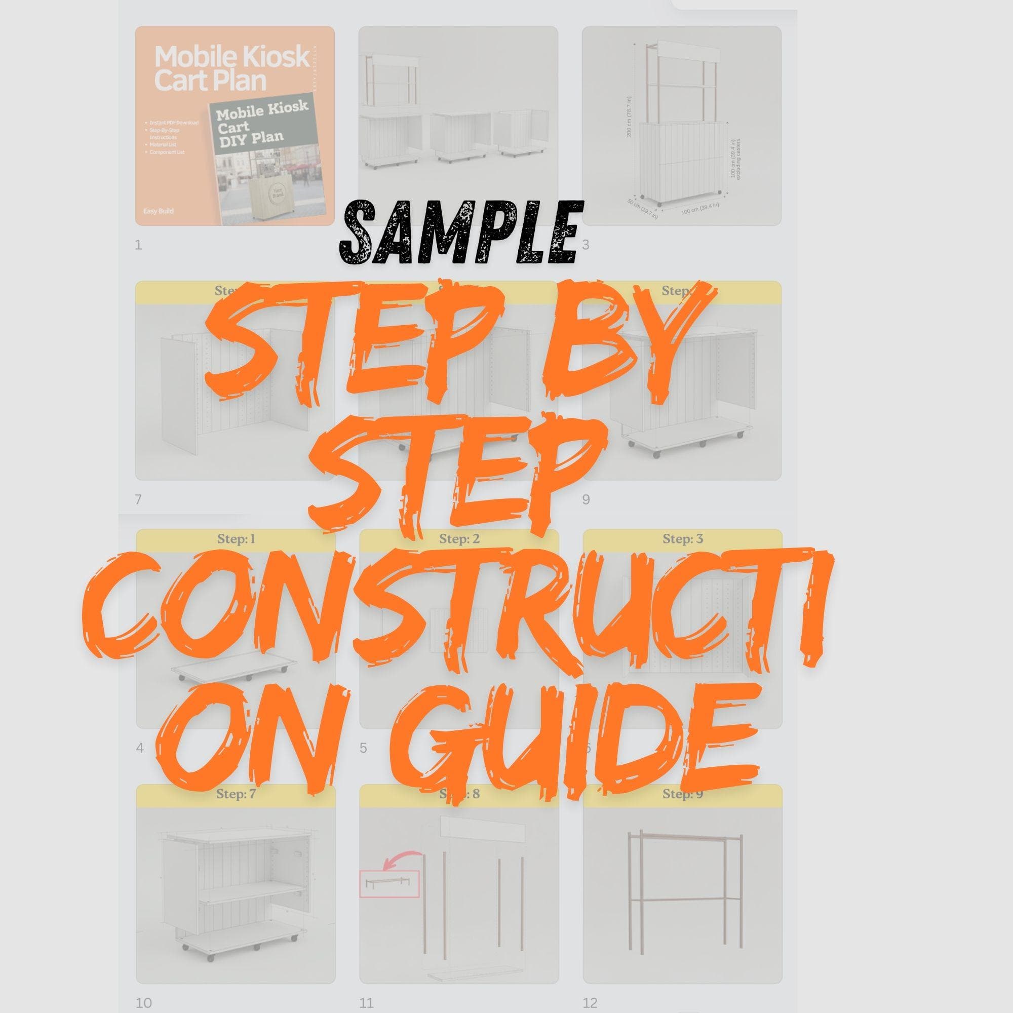 DIY Foldable Checkout Stand Plans: Portable Plywood Design (PDF Pattern) 8
