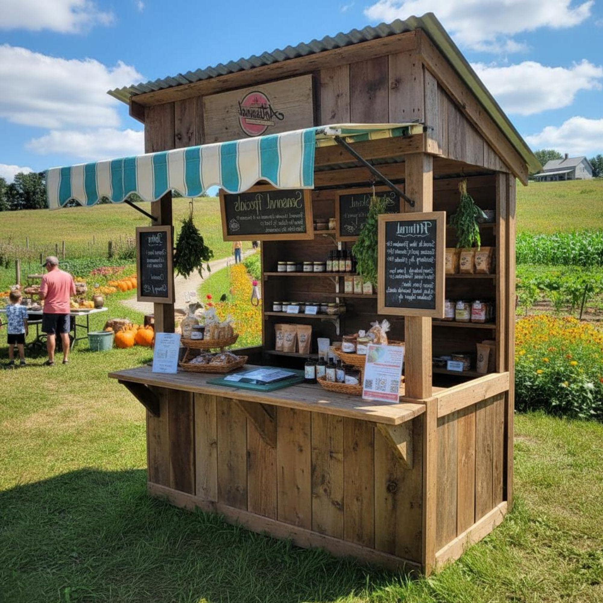 Farm Stand DIY Plans | Roadside Plant, Flower, Fruit Stand | Portable Egg, Vegetable Cart | Bakery, Sourdough Display | Farmer's Market 2