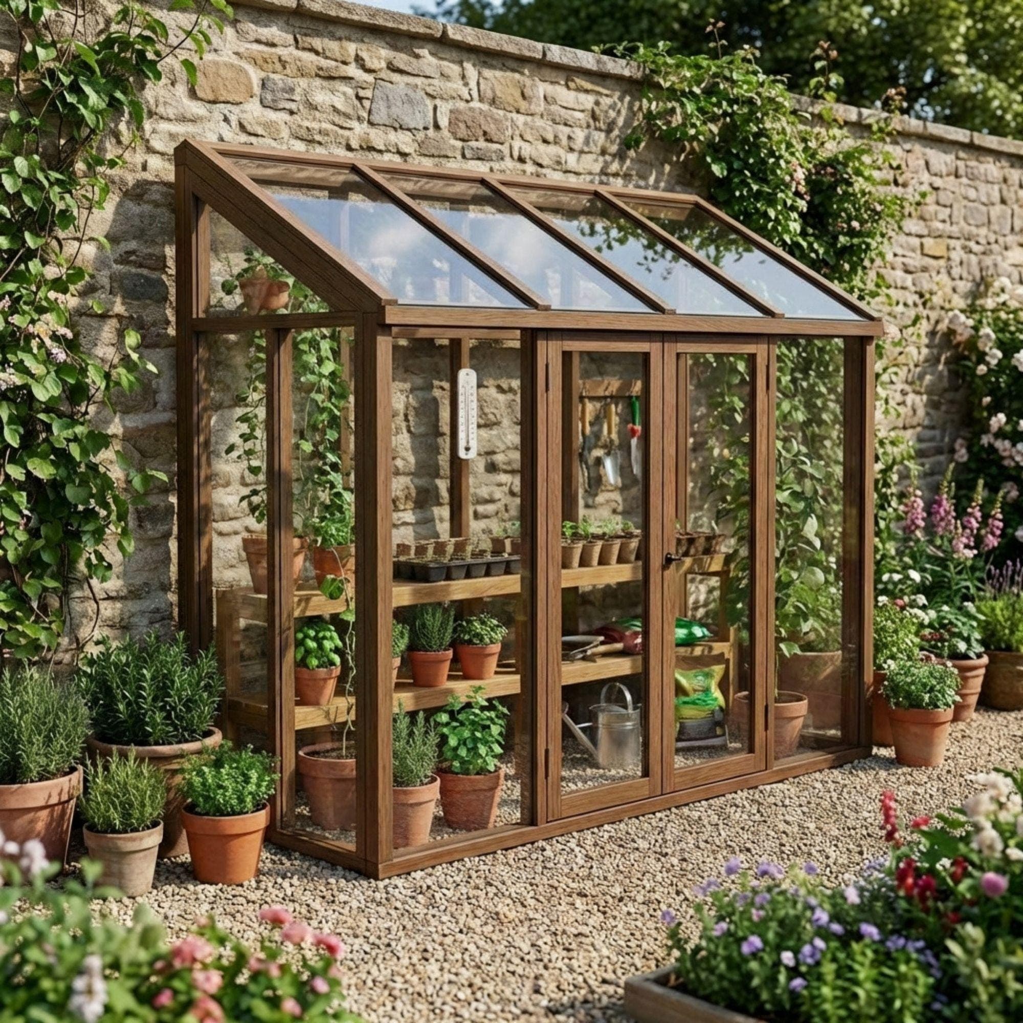 Wooden Mini Greenhouse Build Plans, Balcony Garden Cold Frame (Digital Download) 2