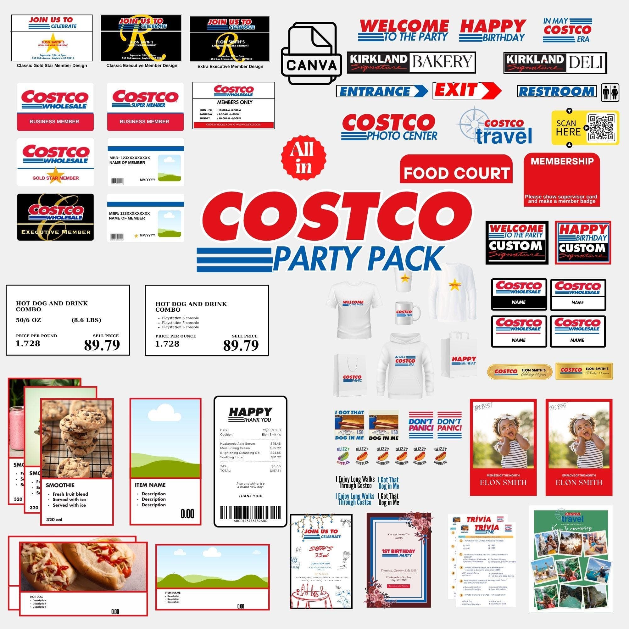 Costco Halloween Party Pack: Printable Decorations & Games (PDF Download