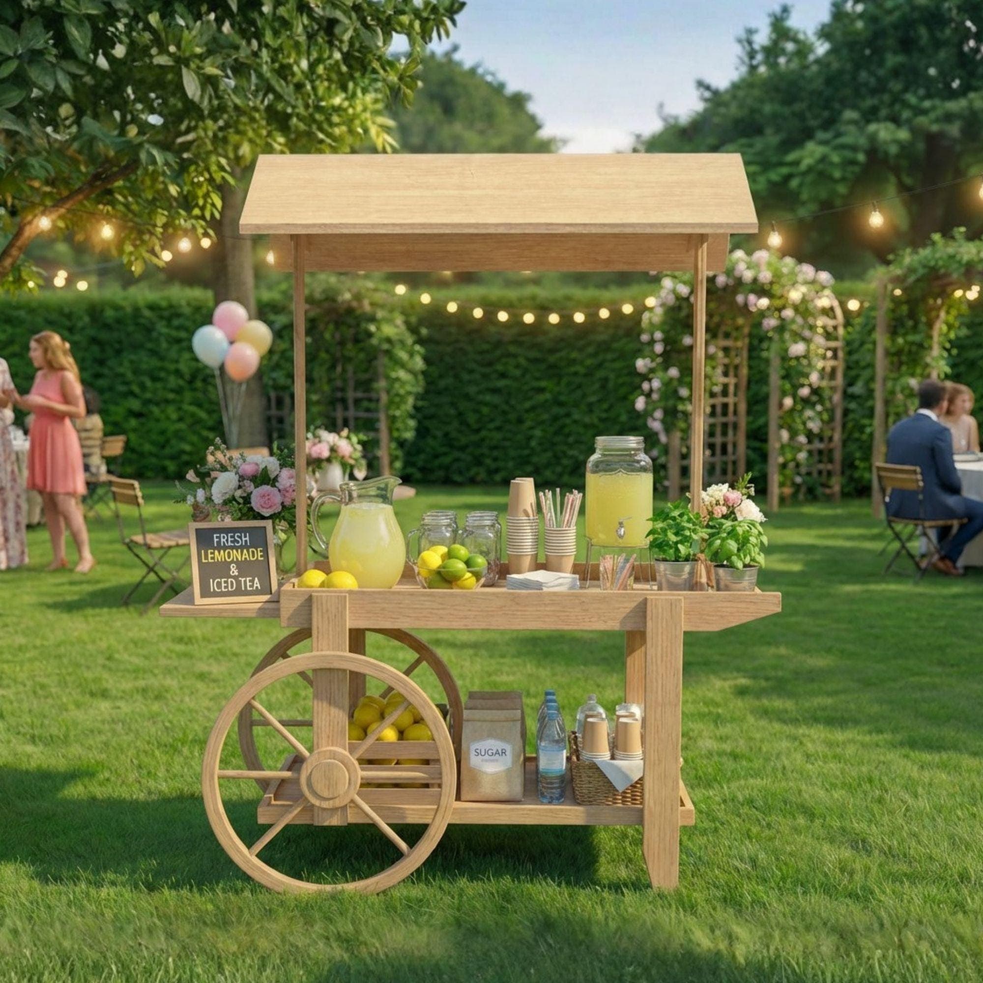 Wooden Market Cart DIY Plans | Collapsible Vendor Stall Blueprint (PDF Download) 1