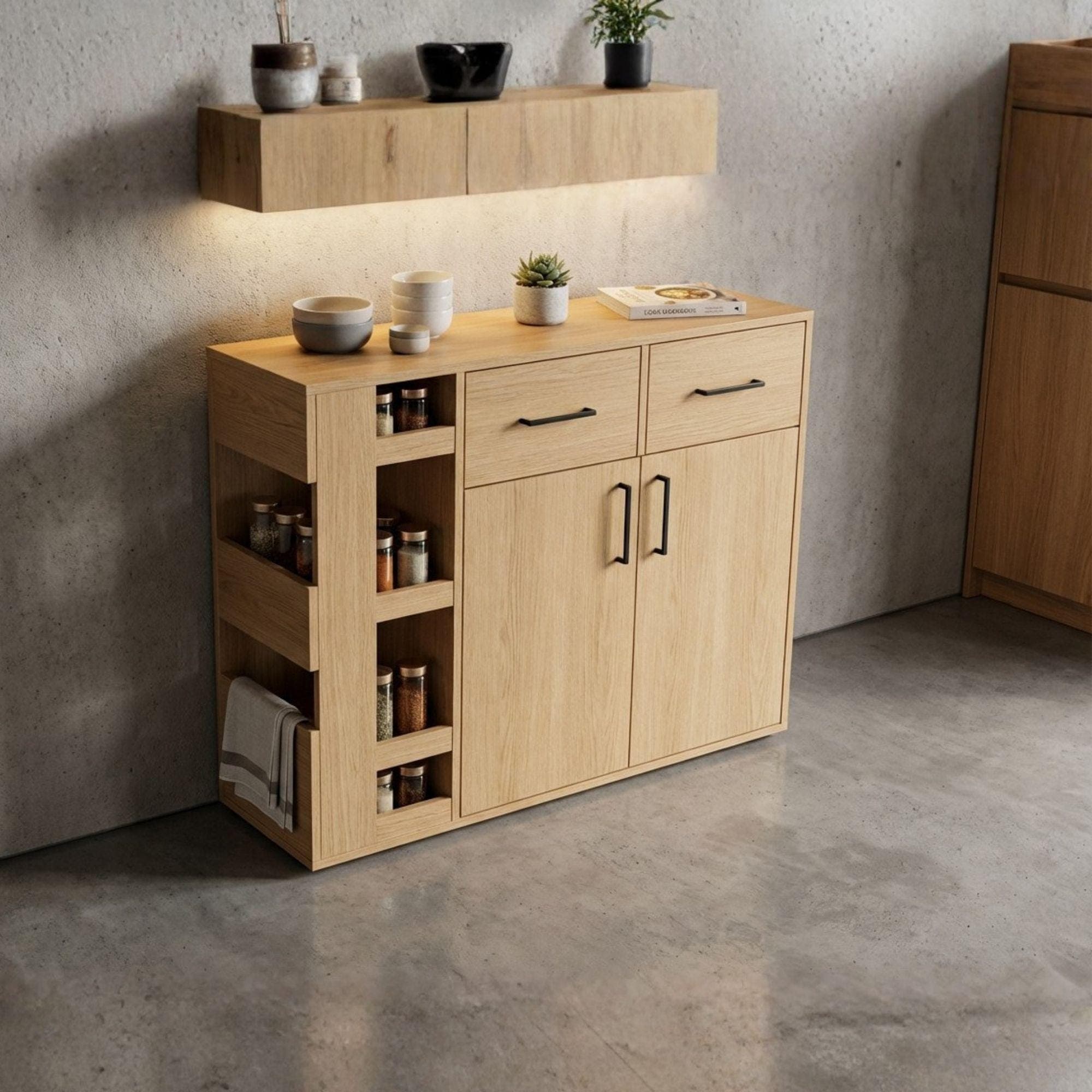 Narrow Sideboard DIY Plans | Space-Saving Buffet Cabinet Blueprint (PDF Download) 4