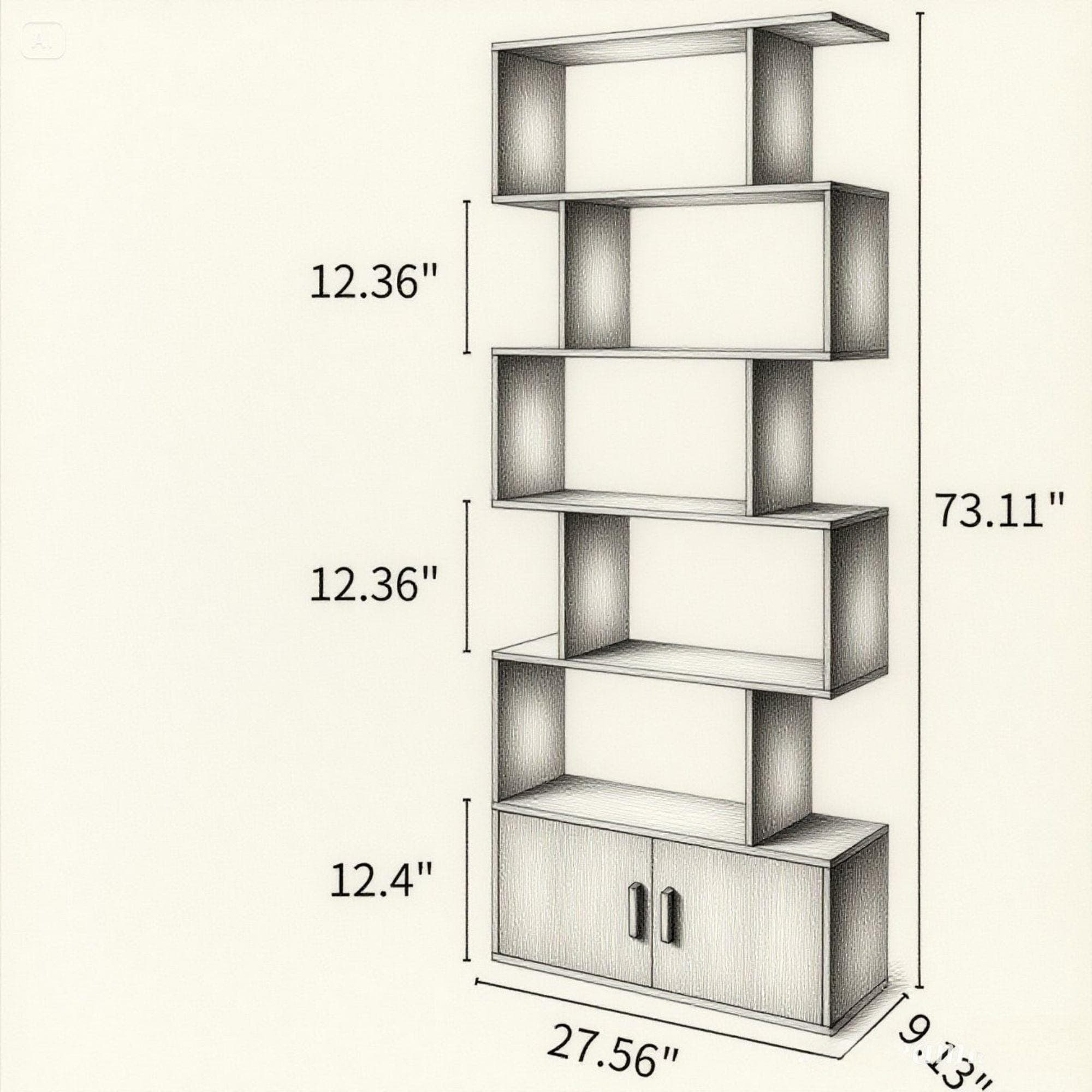 DIY Wood Bookcase Plans | Wall Shelf, Small Spaces (PDF Pattern) 4