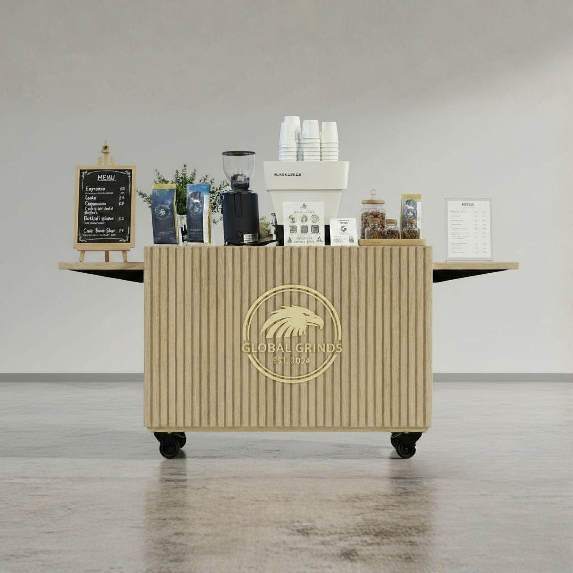 Mobile Coffee Cart DIY Plans | Collapsible Barista Station (PDF Download)