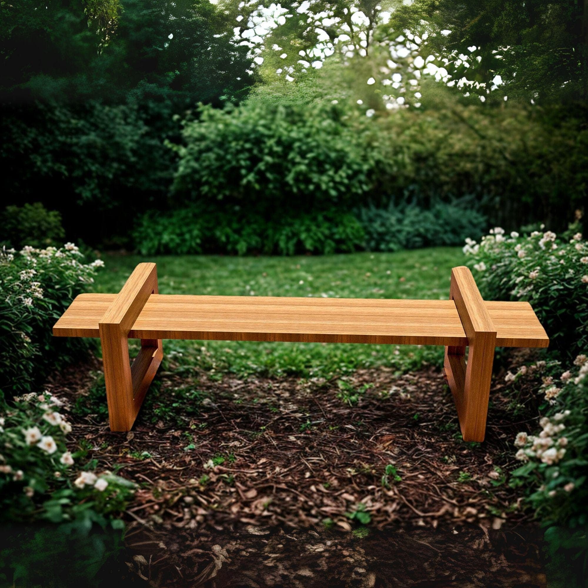 Simple Outdoor Bench Plans | DIY 2x4 Patio Furniture (PDF Download) 1