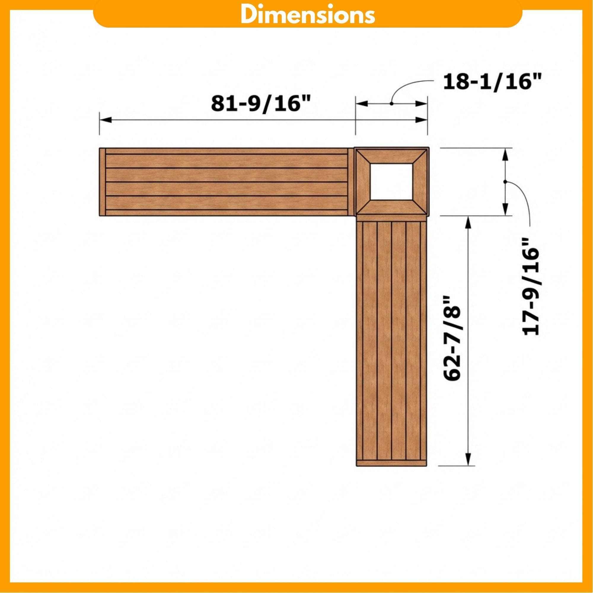 DIY Outdoor Corner Bench Plans | L Shaped Planter Bench Blueprint | Wooden Garden Seating PDF 3