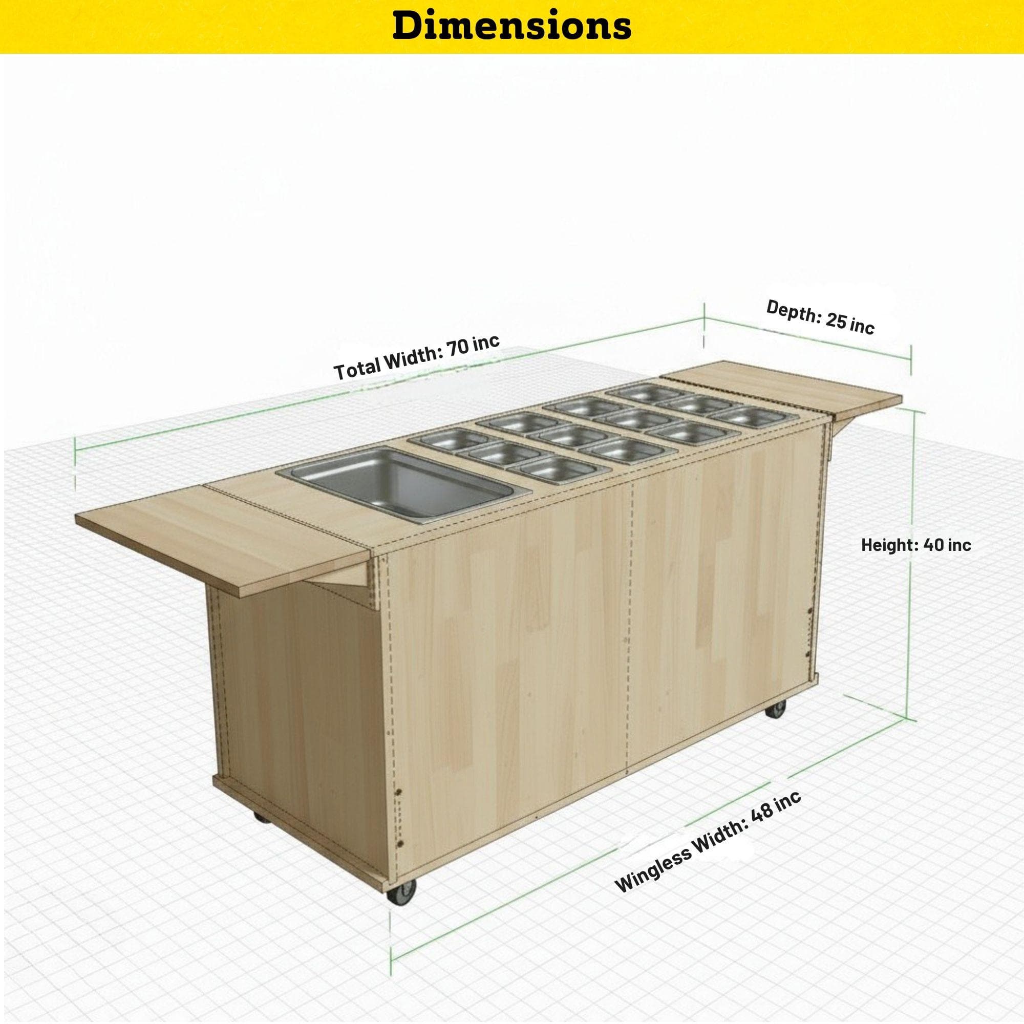 DIY Mobile Serving Cart Plan – Charcuterie Bar, Coffee Station (PDF) 6