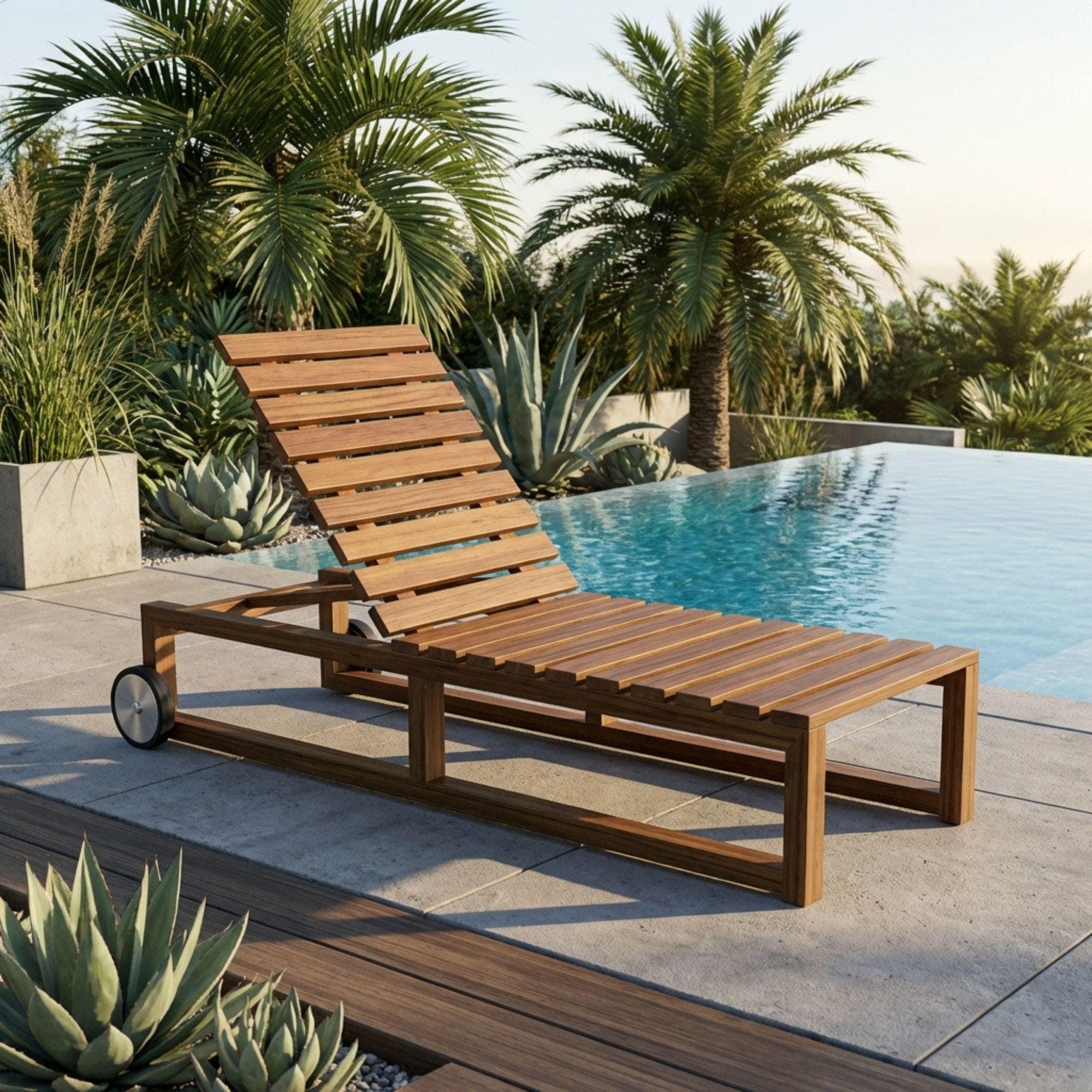 DIY Outdoor Chaise Lounge Plans, Adjustable Wood Lounger Blueprint (PDF Download) 2