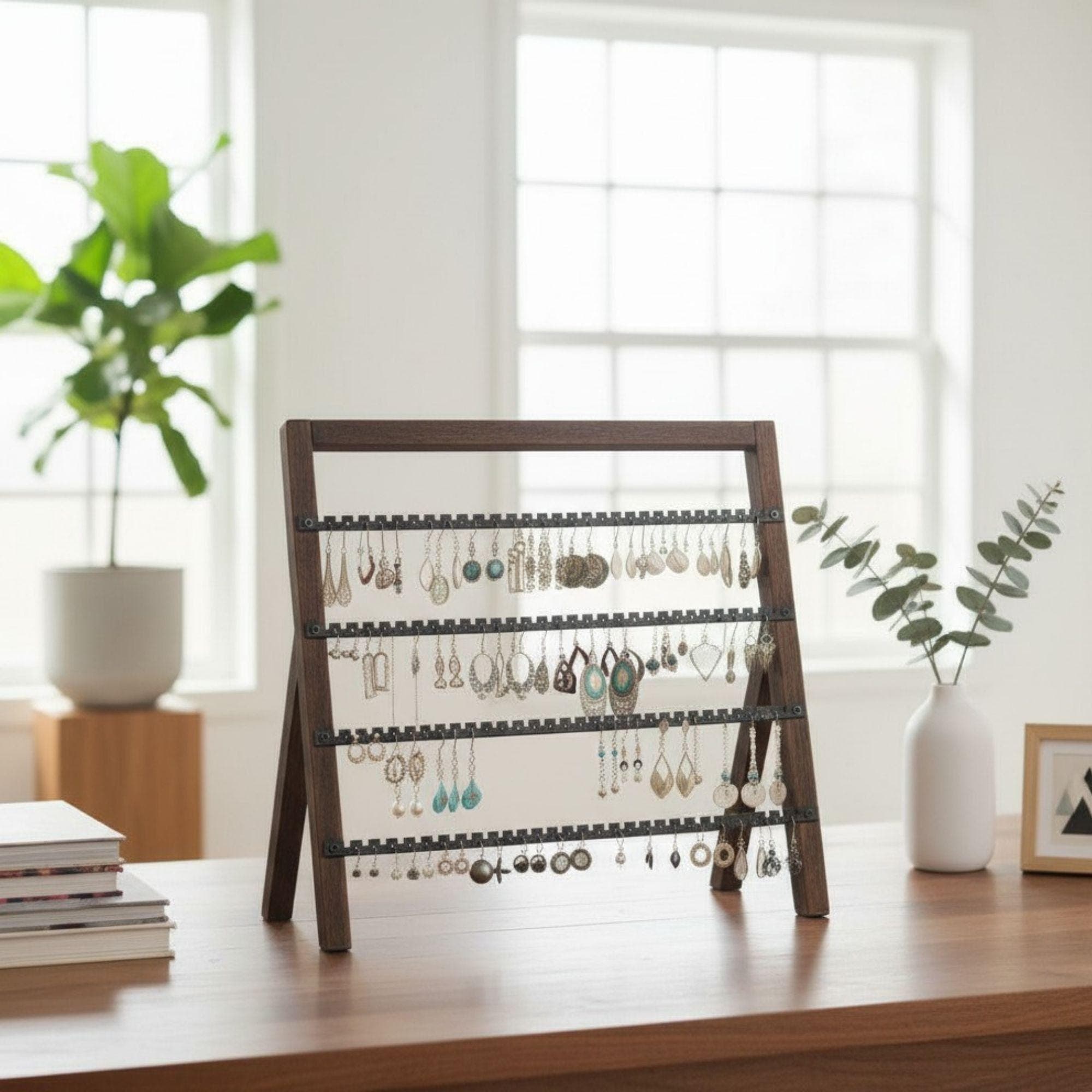 Jewelry Tree Stand DIY Plan | Laser Cut Earring Organizer (Digital Download) 2