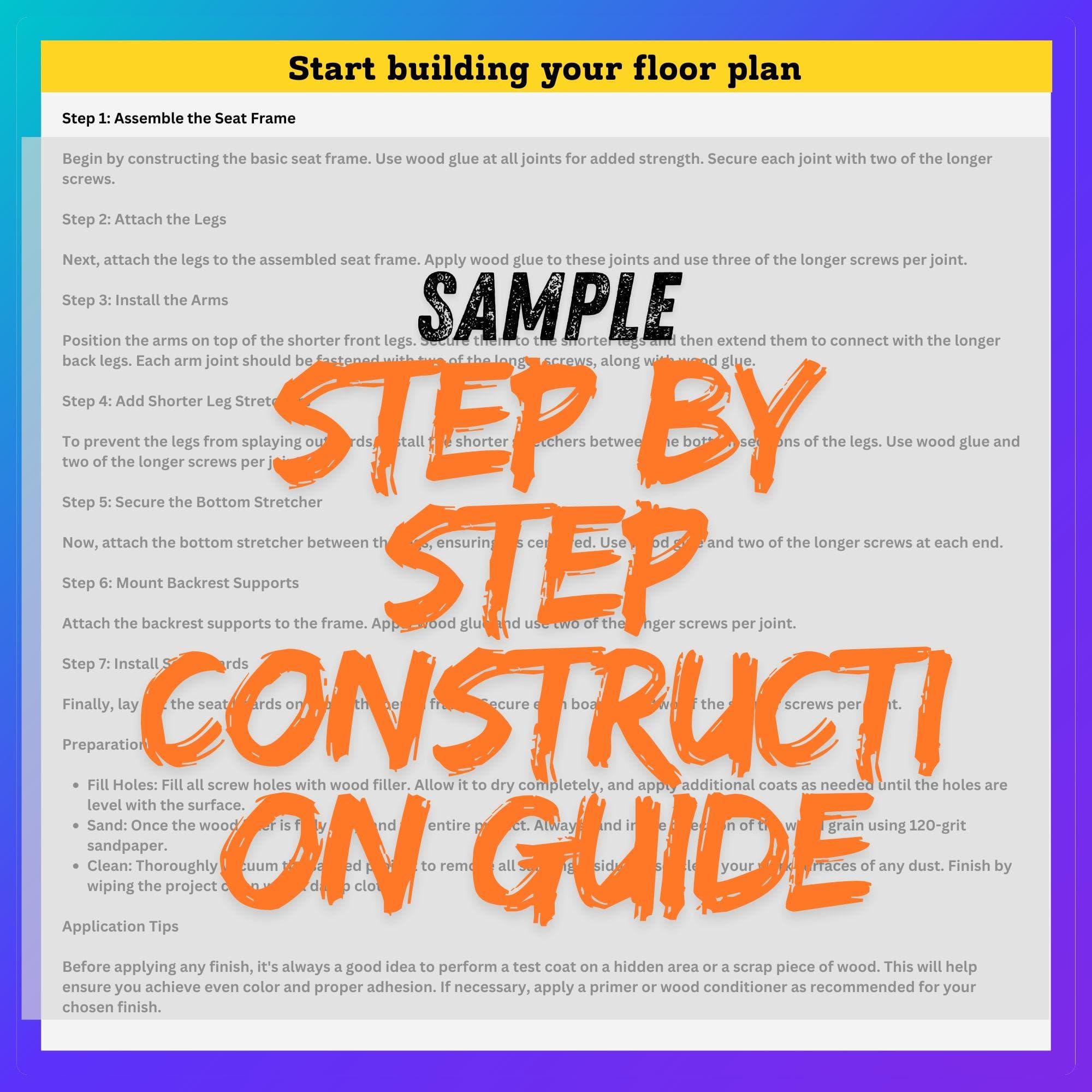 DIY Outdoor Bar Plan: Folding Wooden Patio Bar Blueprint (PDF Digital Download) 7