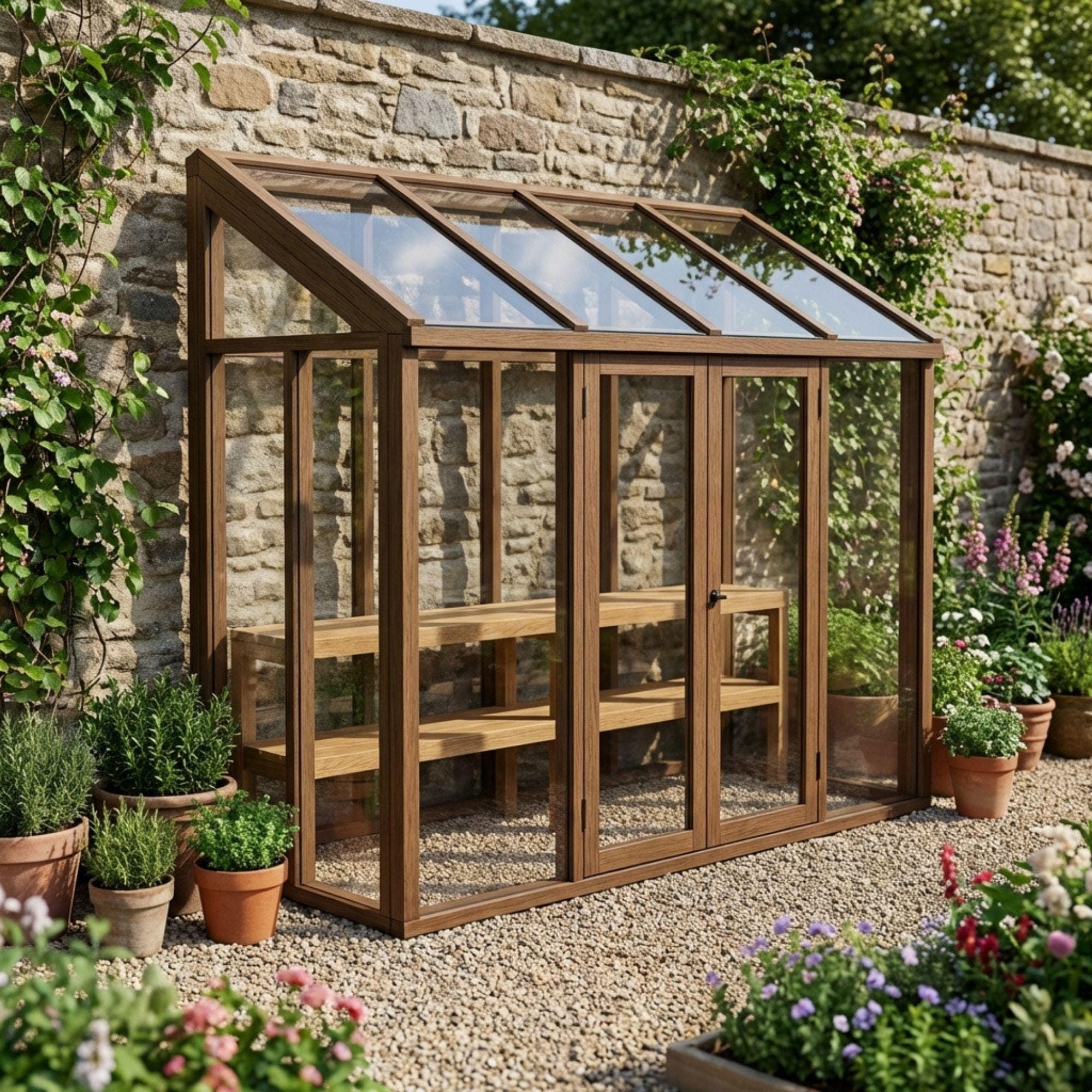 Wooden Mini Greenhouse Build Plans, Balcony Garden Cold Frame (Digital Download) 3