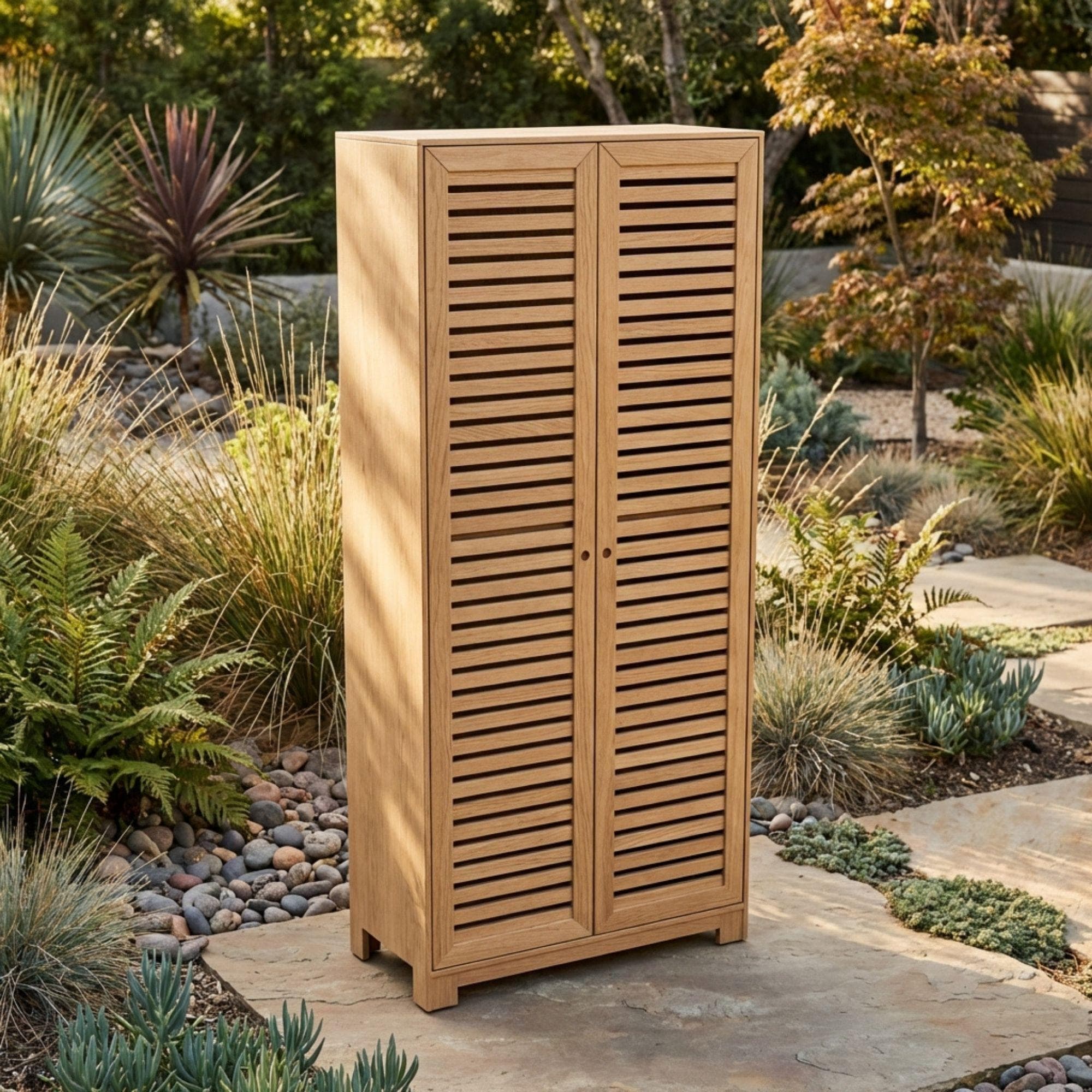 DIY Outdoor Storage Cabinet Plans | Tall Outdoor Shed Blueprint | Garden Tool Closet PDF 7