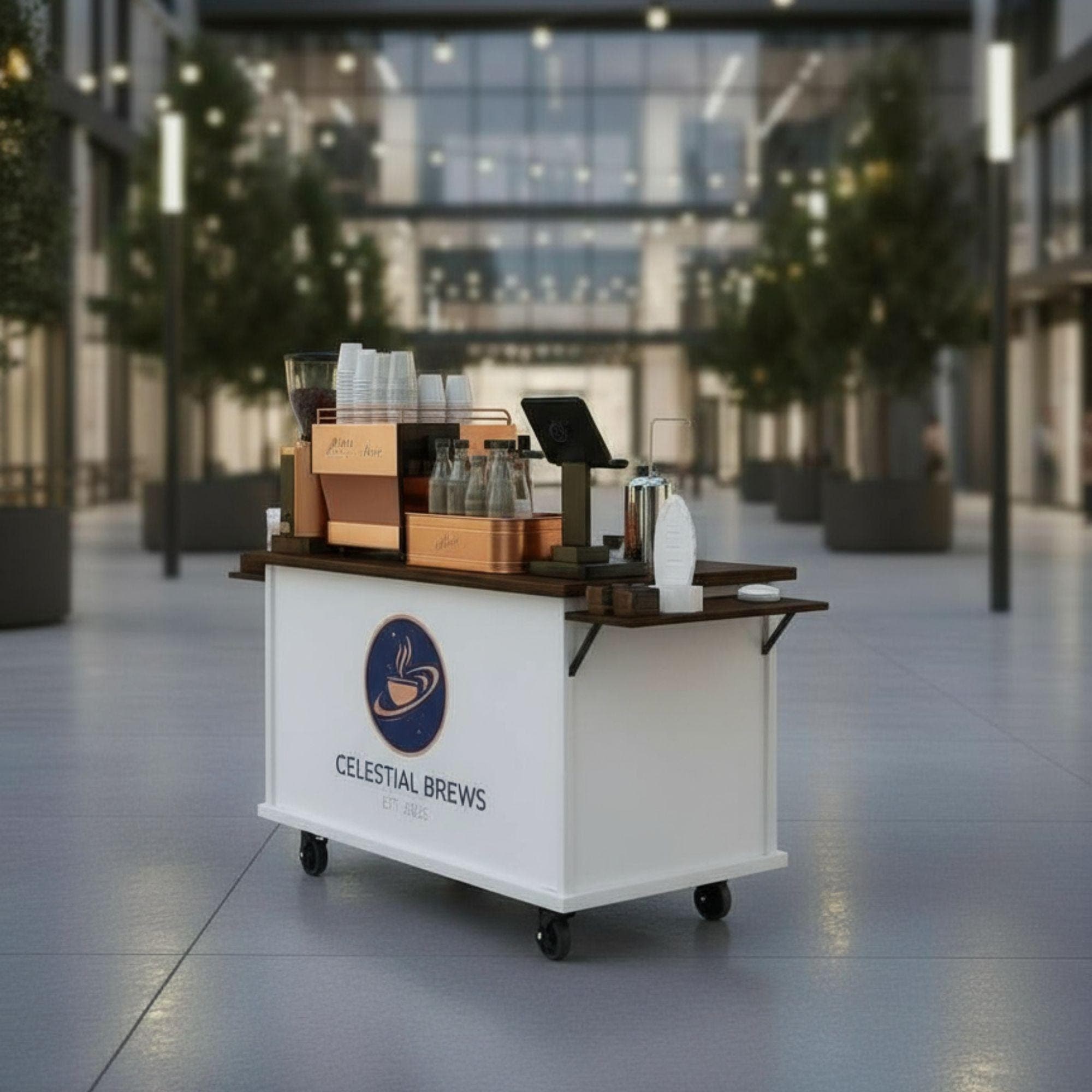 DIY Mobile Bar Cart Plans: Collapsible Vendor Cart (PDF Plan) 2