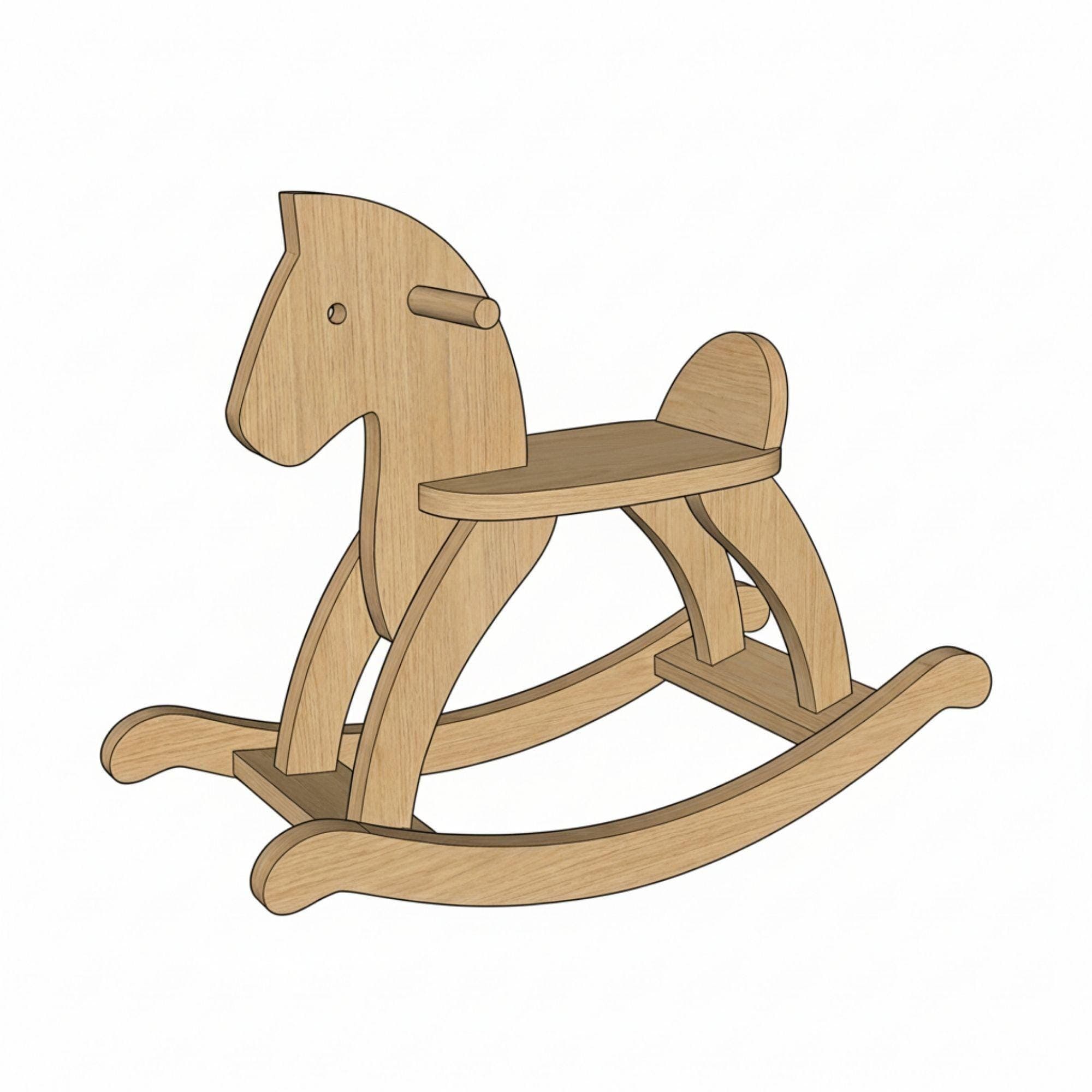 Wooden Rocking Horse Plans | DIY Toddler Toy Blueprint (Digital PDF) 8
