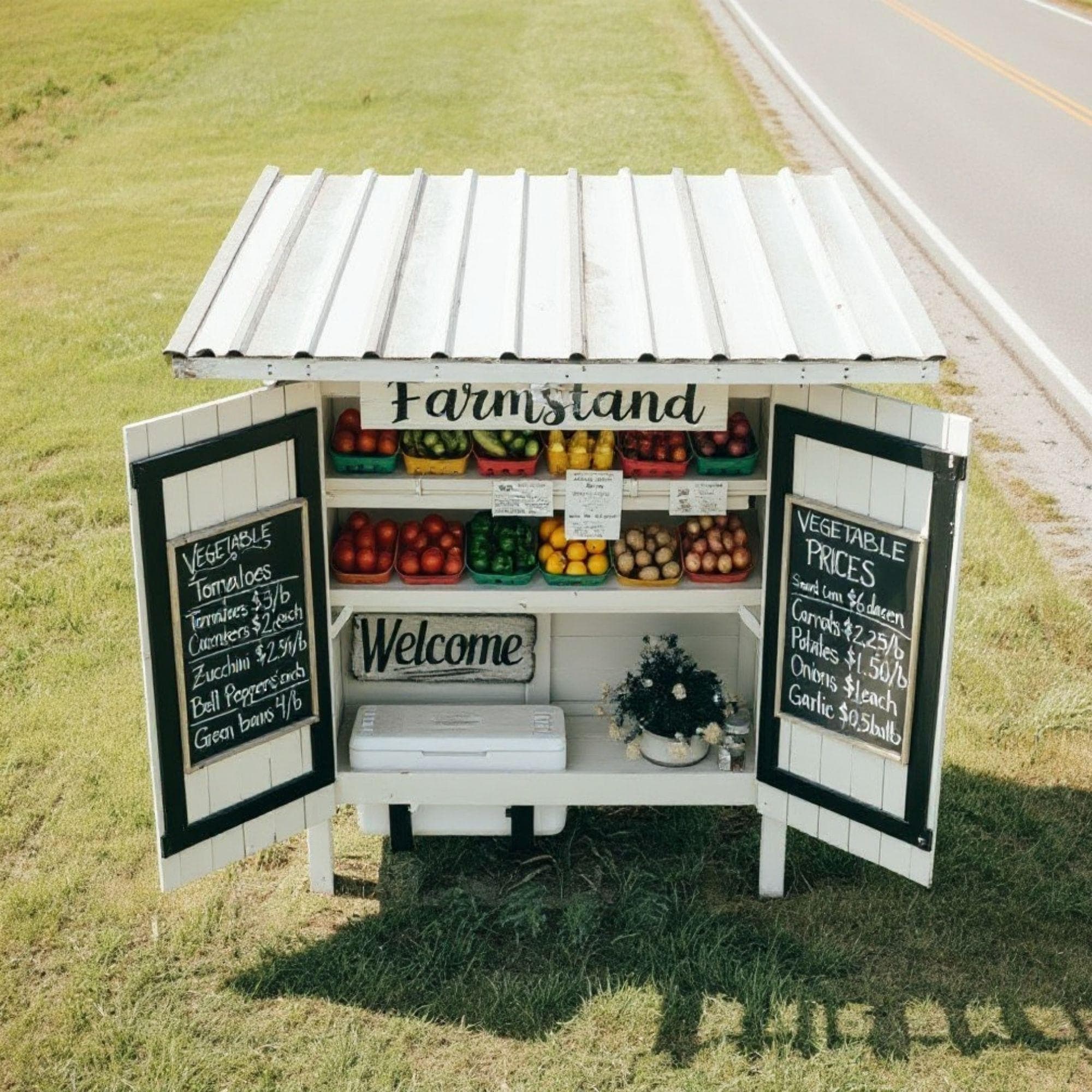 DIY Farmstand Plans: Portable Produce, Flower, Bakery Cart (PDF Download) 3