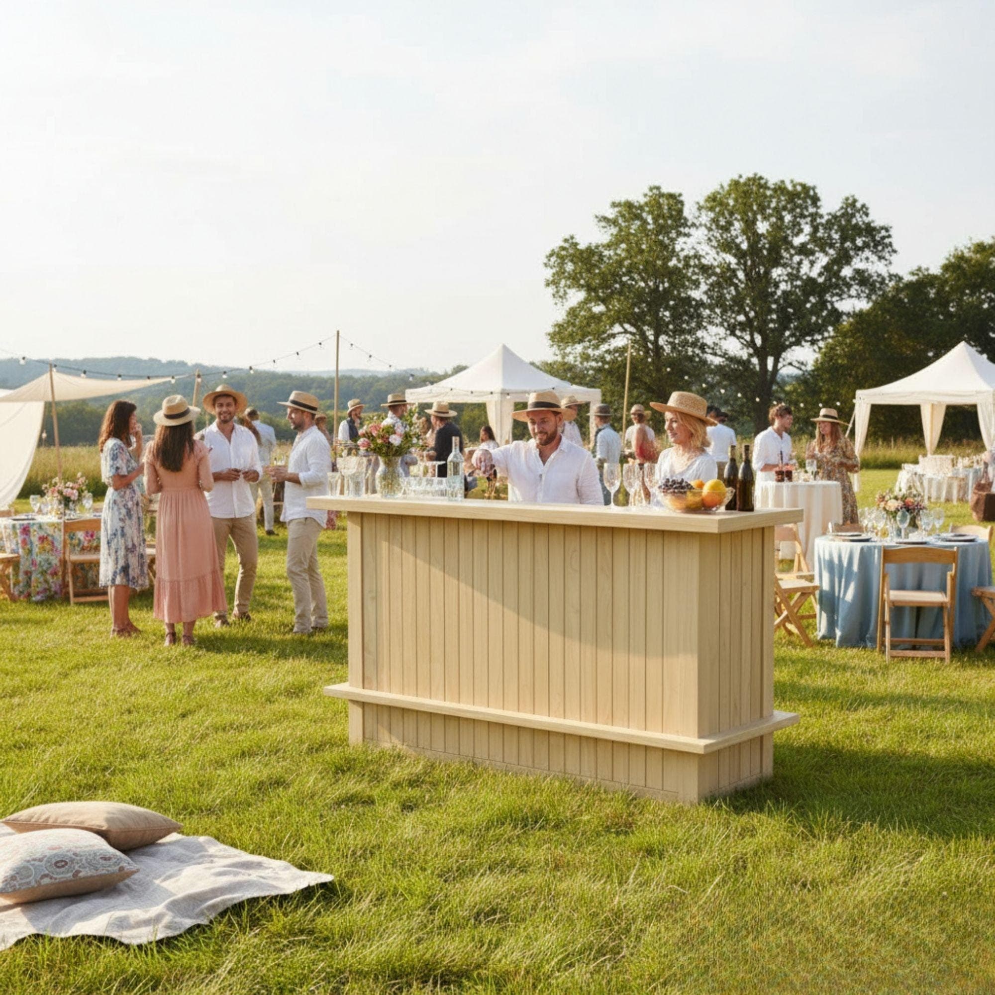 DIY Outdoor Bar Plan: Folding Wooden Patio Bar Blueprint (PDF Digital Download) 5