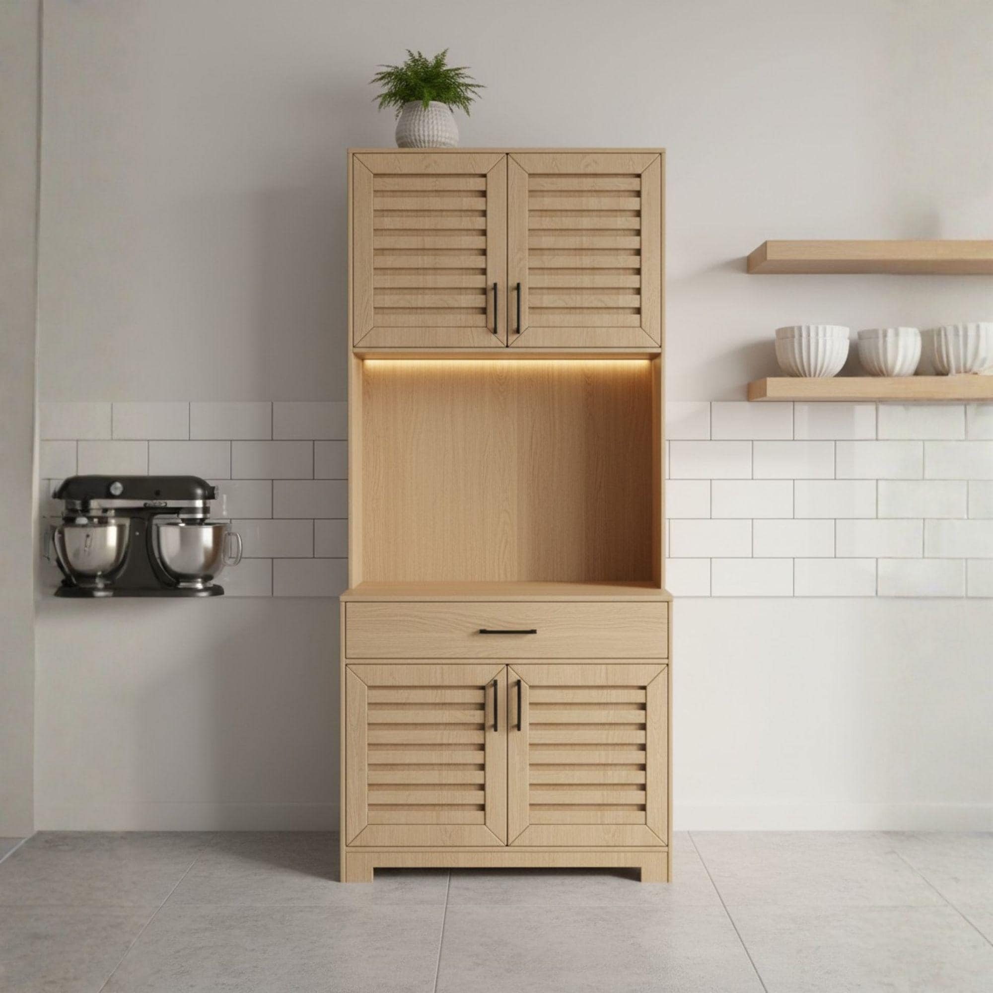 DIY Kitchen Pantry Cabinet Plans | Kitchen Organizer Build Blueprint | Standing Storage Guide 3