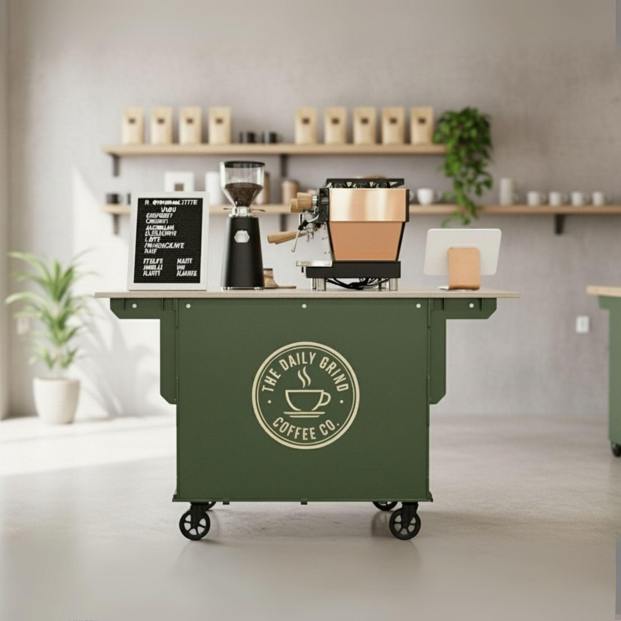 DIY Collapsible Coffee Cart Plans: Mobile Bar Blueprint (PDF Pattern) 1