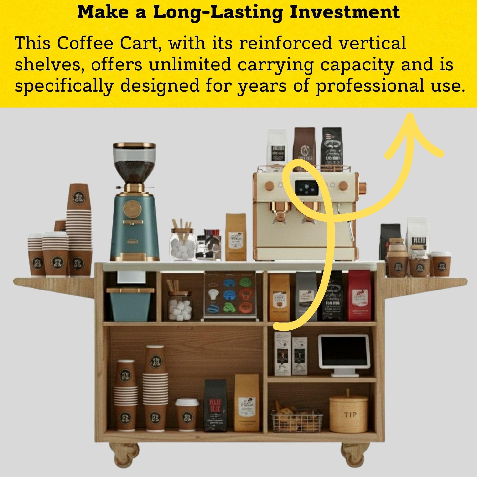 Mobile Coffee Cart DIY Plans | Collapsible Barista Station (PDF Download) 4