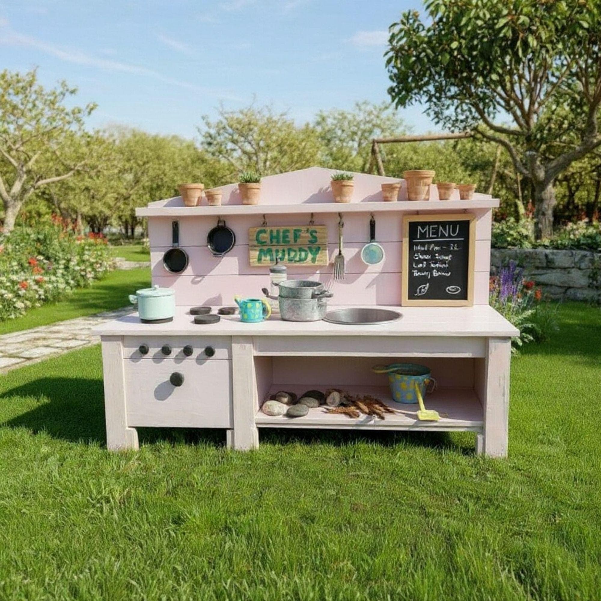 Kids Mud Kitchen DIY Plan 1
