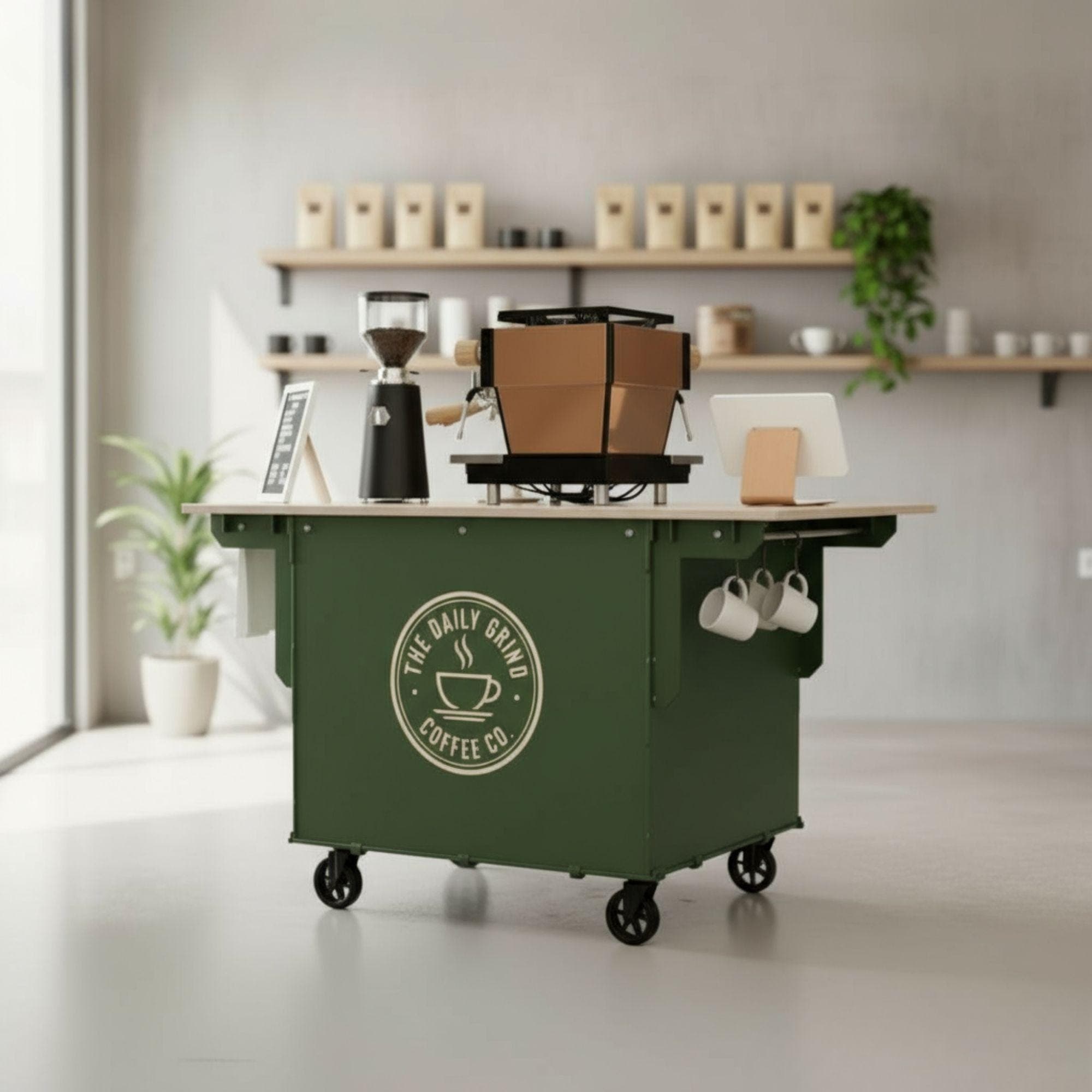 DIY Collapsible Coffee Cart Plans: Mobile Bar Blueprint (PDF Pattern) 3