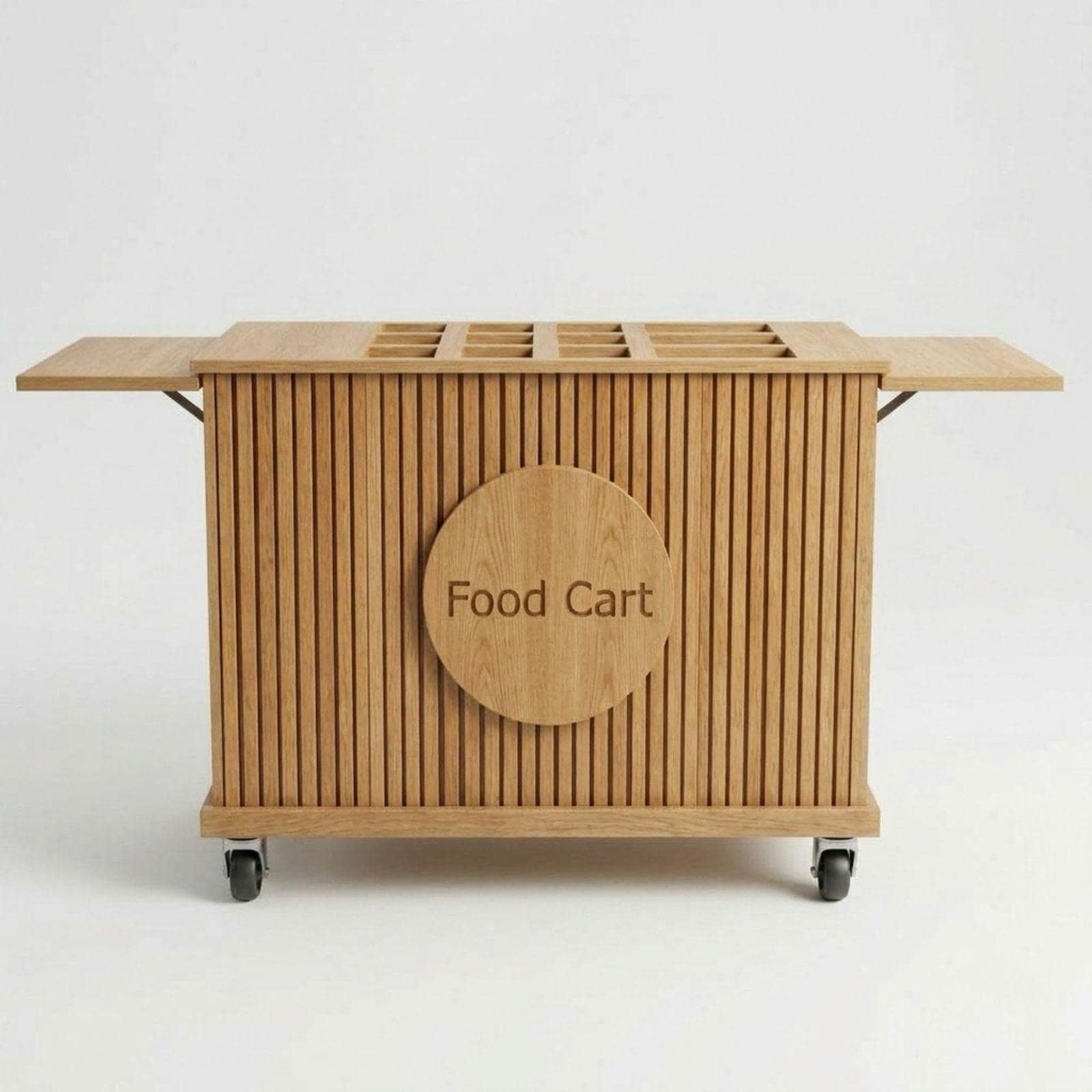 Collapsible Charcuterie Cart DIY Plans PDF | Snack Cart Blueprint | Fluted Wooden Dessert Bar | Portable Vendor Stand Woodworking Guide 7