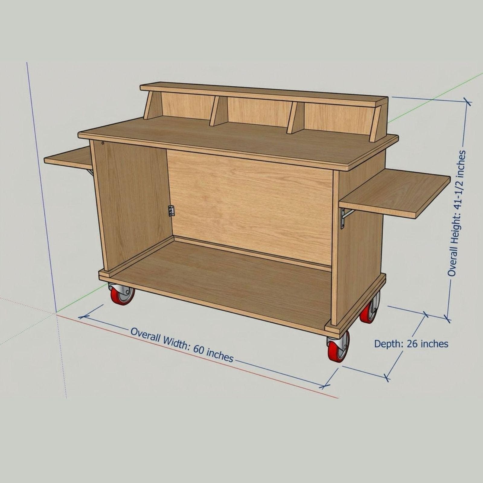 DIY Outdoor Bar Cart Plans PDF | Mobile Folding Beverage Station | Foldable Food Bar Blueprint | Portable Cocktail Stand Build Guide 1